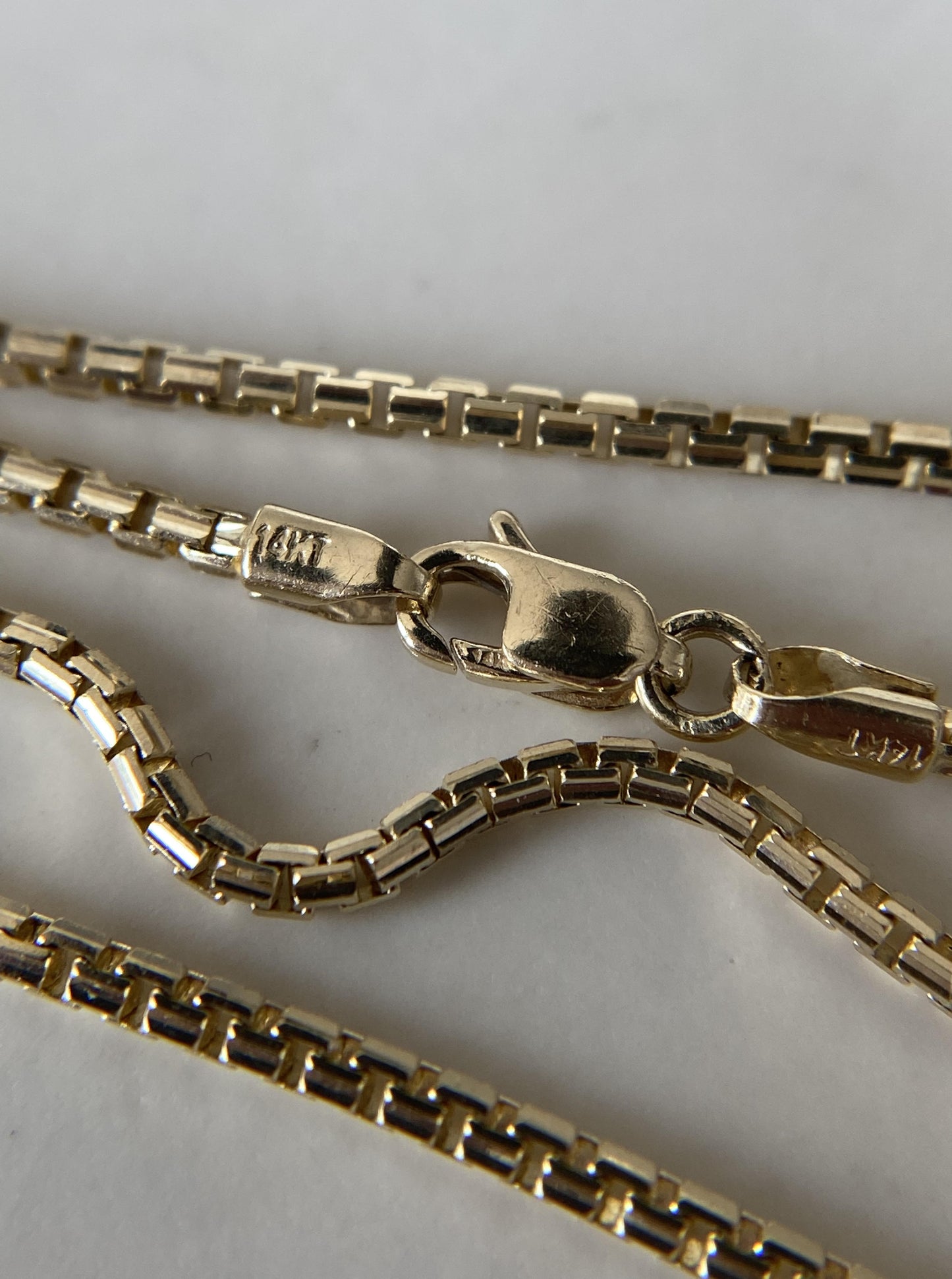 20" Diamond Cut Round Box Chain