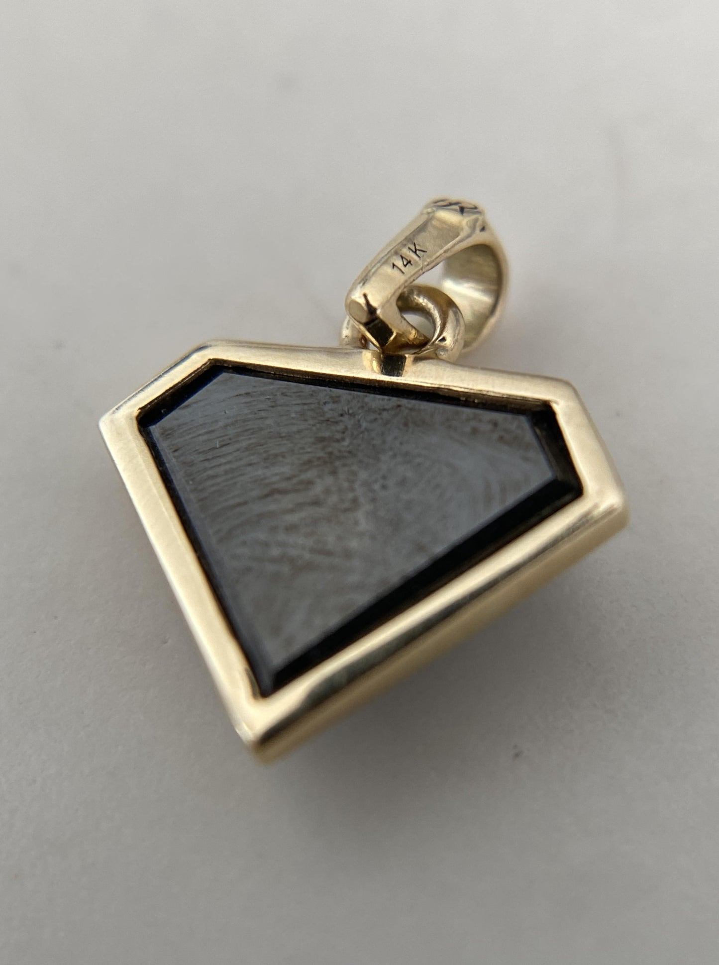 Black Diamond Shield Charm
