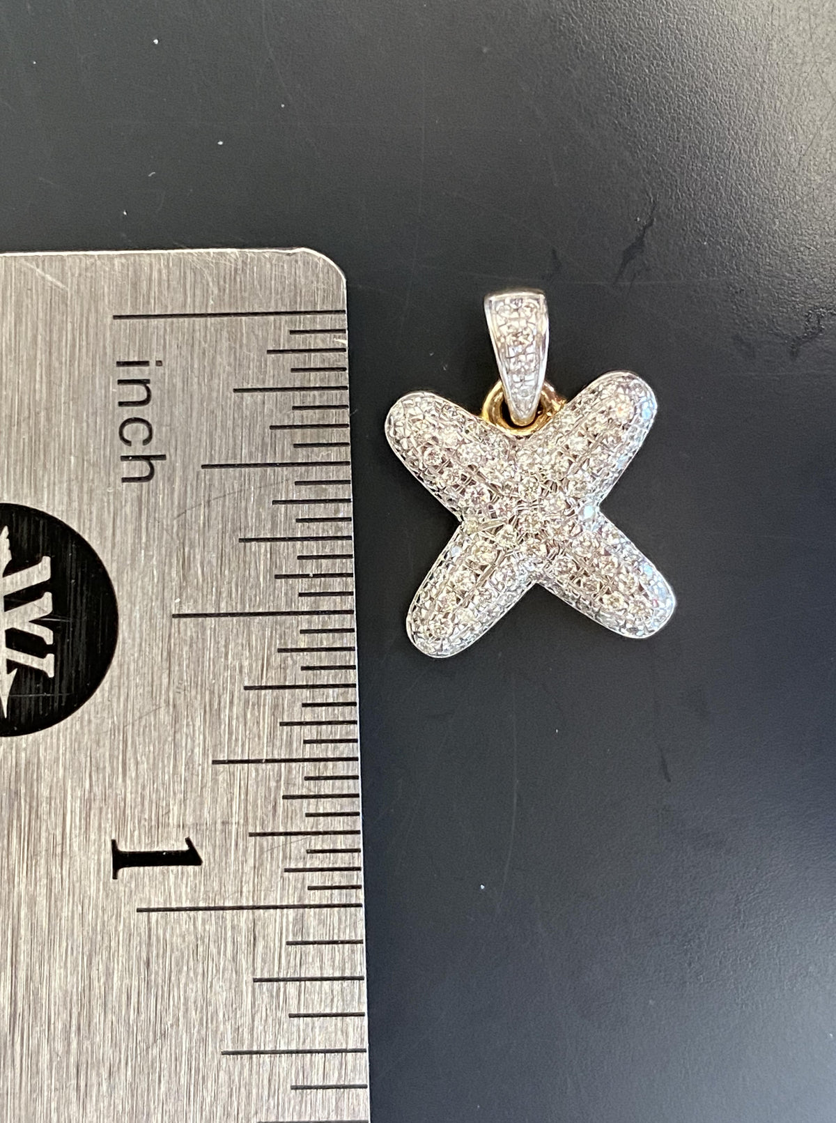 Letter "X" Diamond Charm