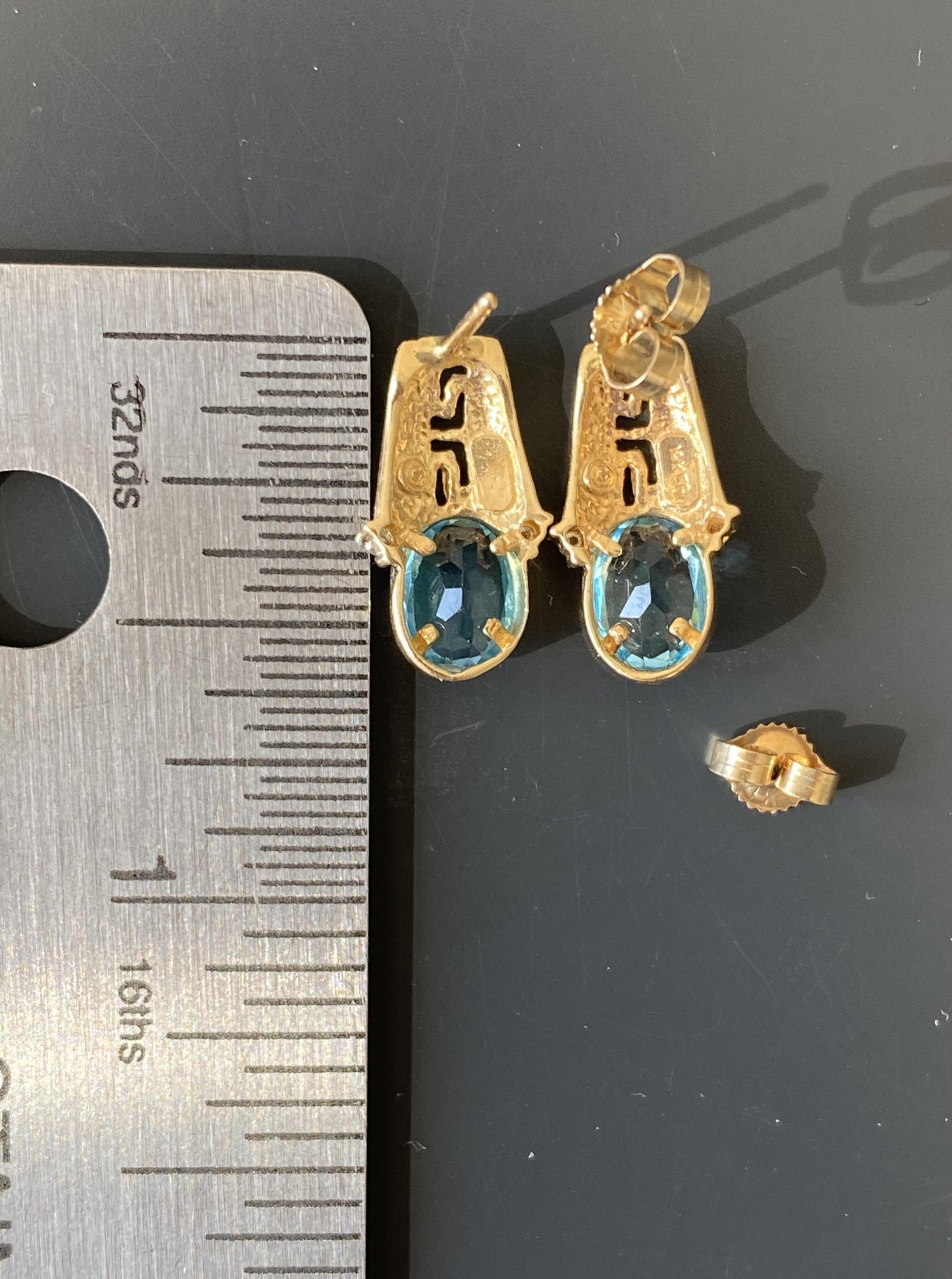 Vintage Topaz Earrings
