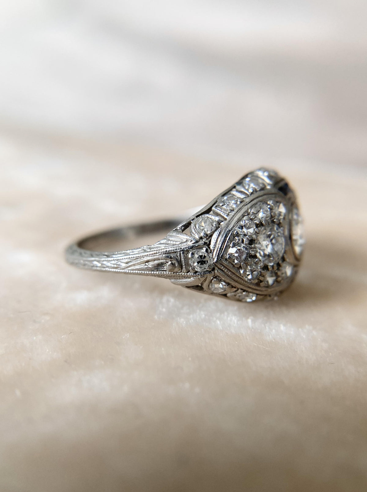 Art Deco Diamond Dome Ring