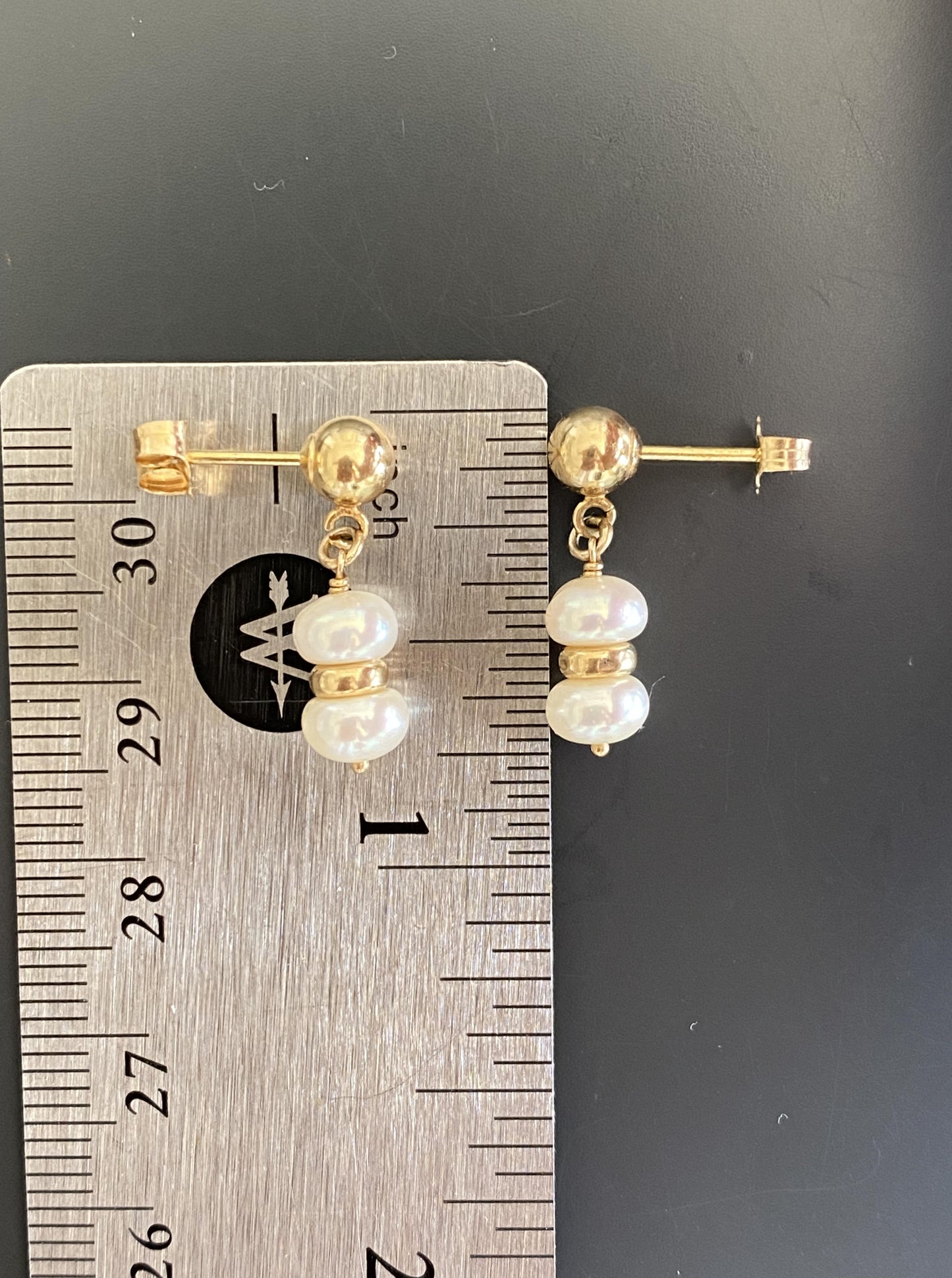 Double Pearl Earrings