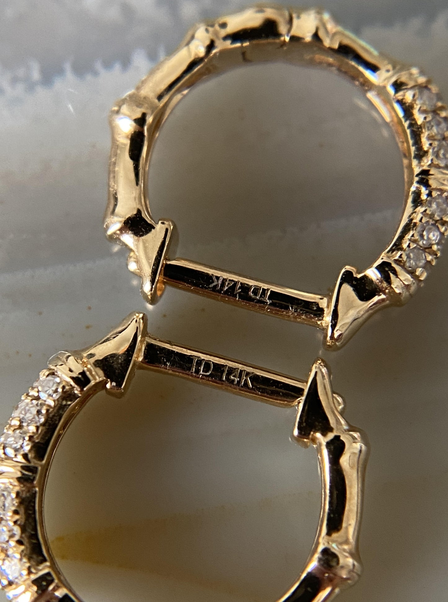 Small Cluster Diamond Hoops