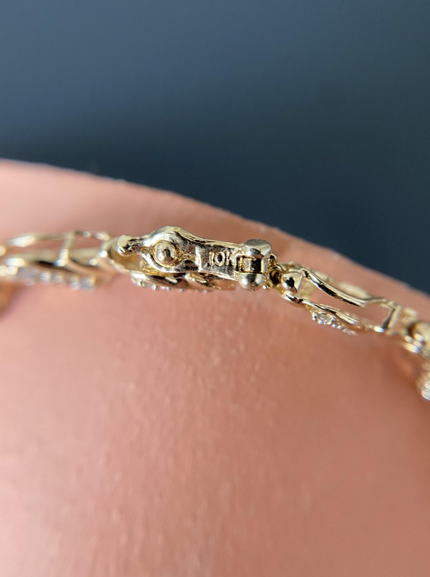 Vintage 10K Diamond Bracelet