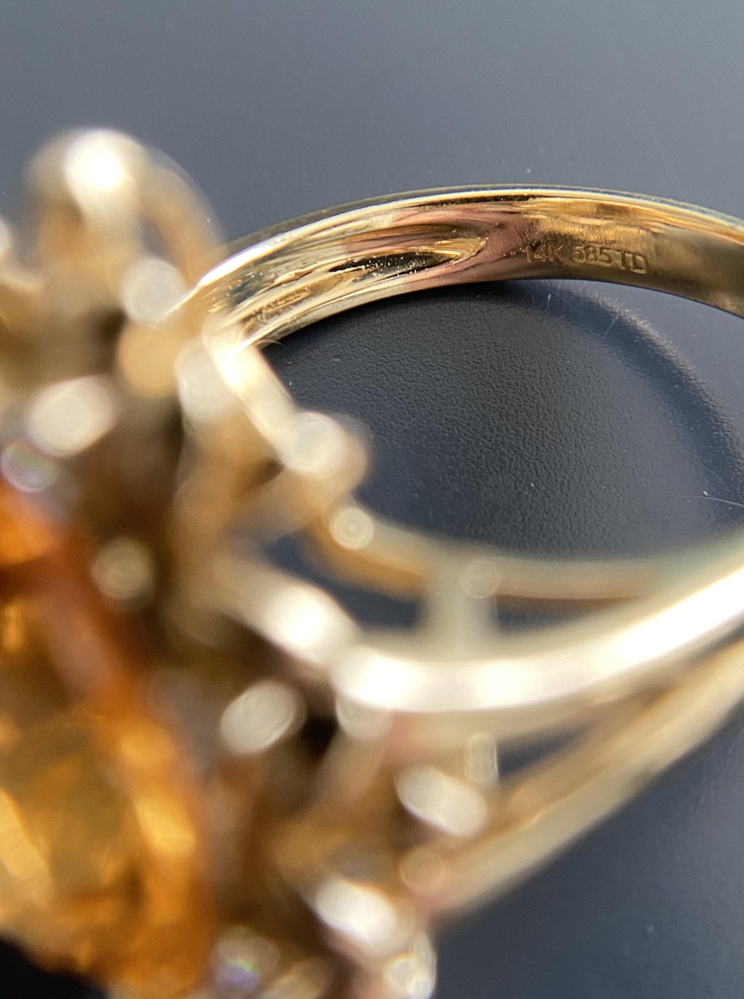 Cocktail Citrine Ring