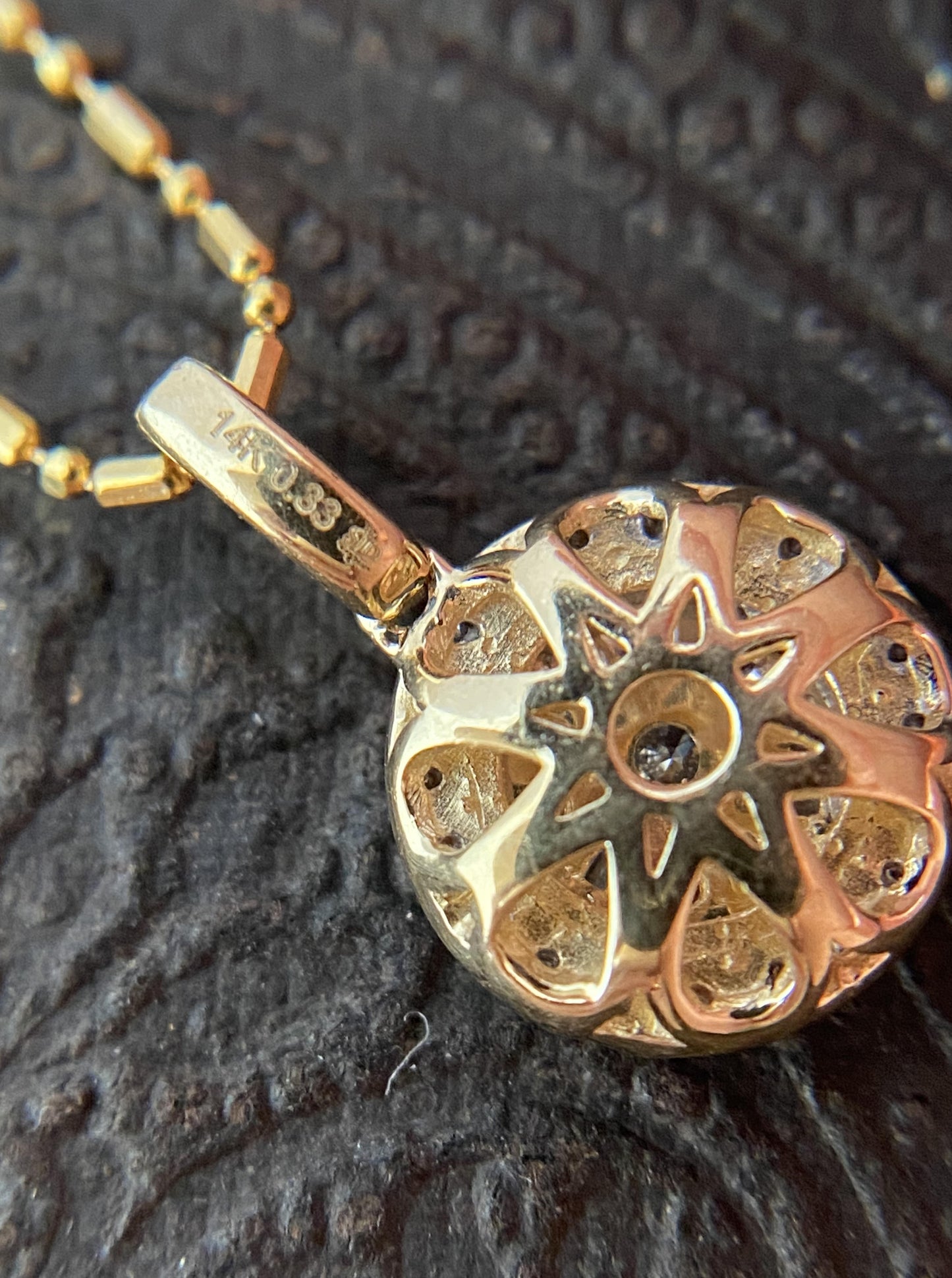 Diamond Cluster Pendant Necklace