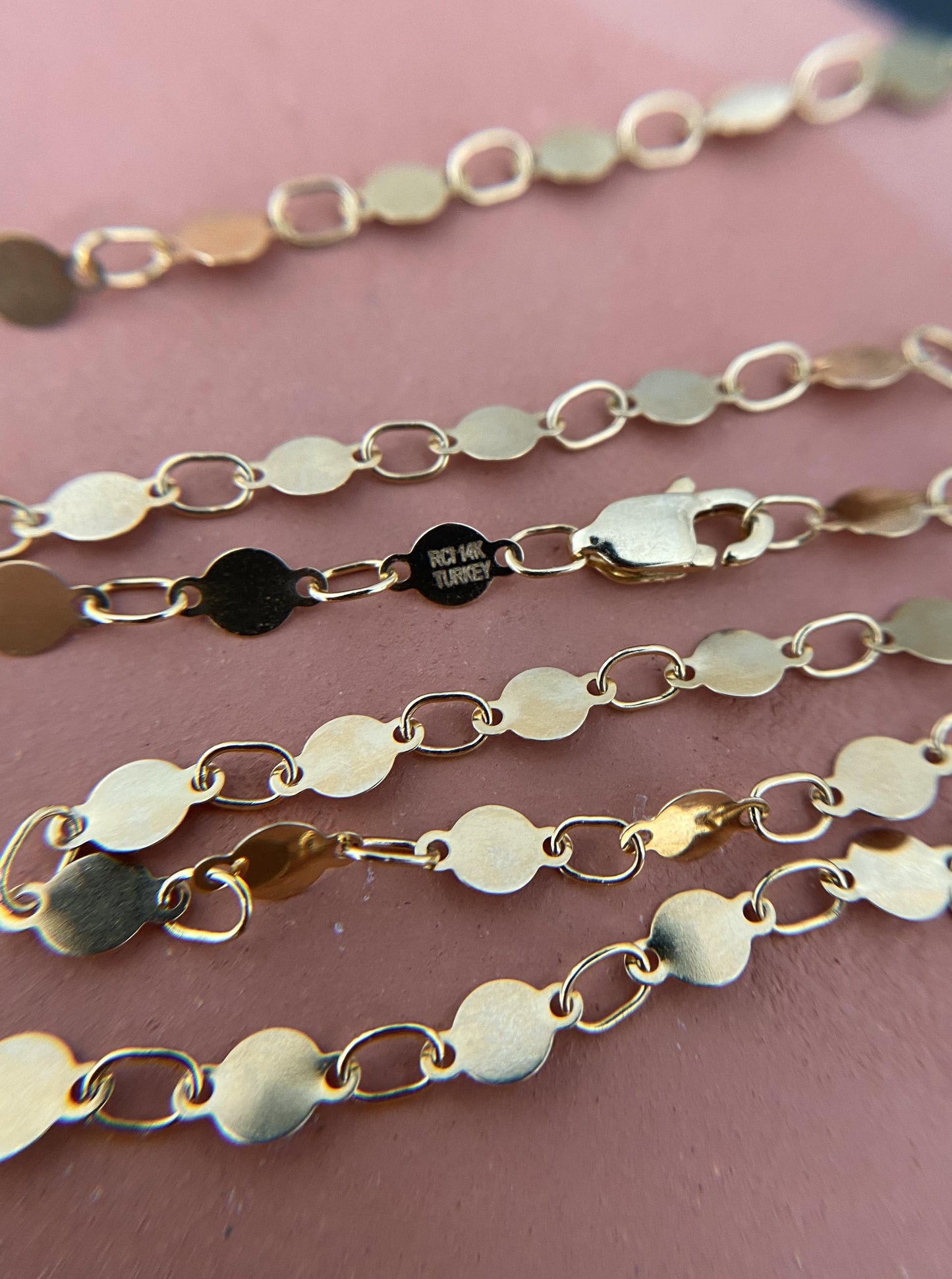 Dainty Round Disk Necklace