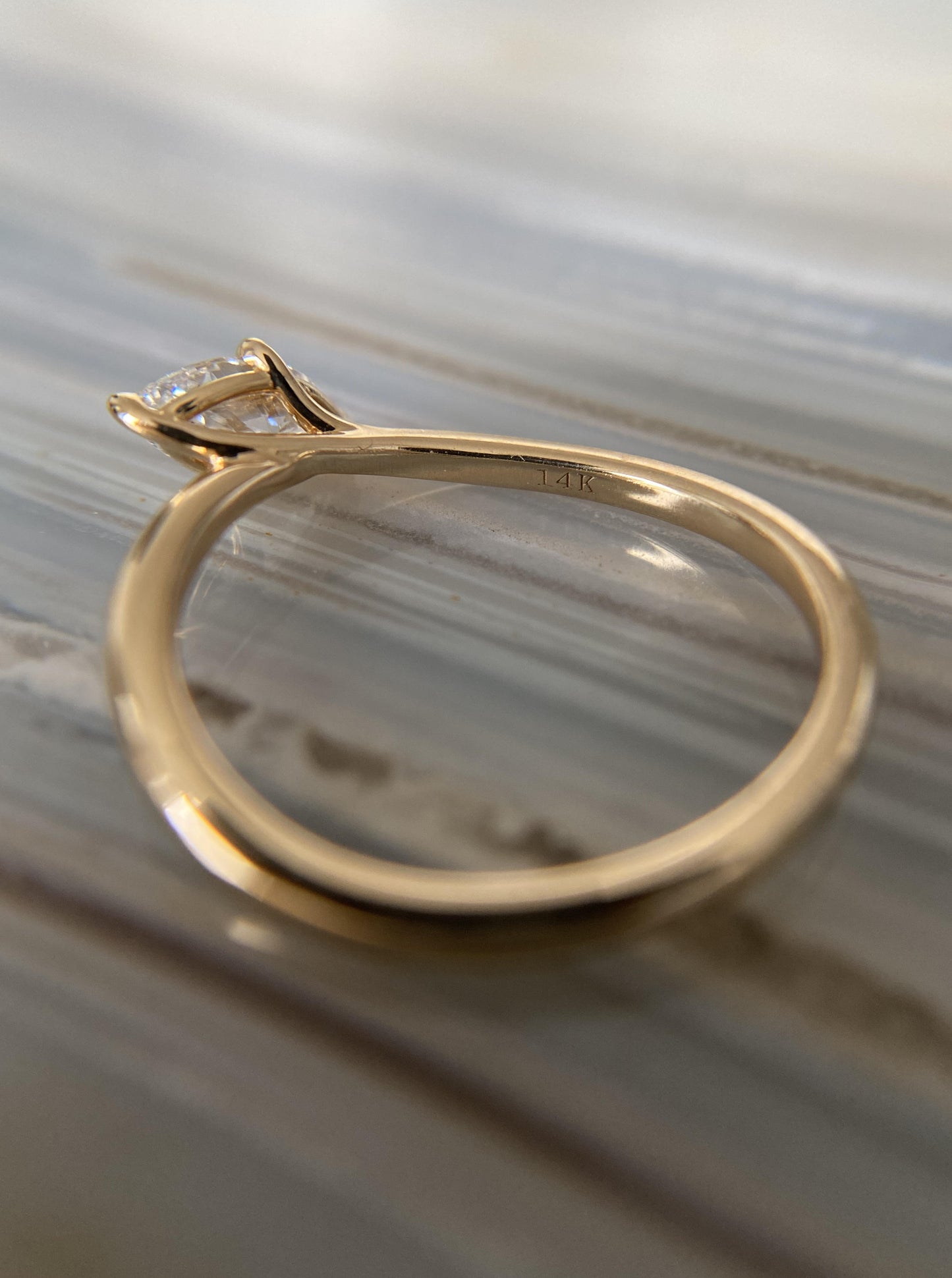 Marquise Lab Diamond Ring