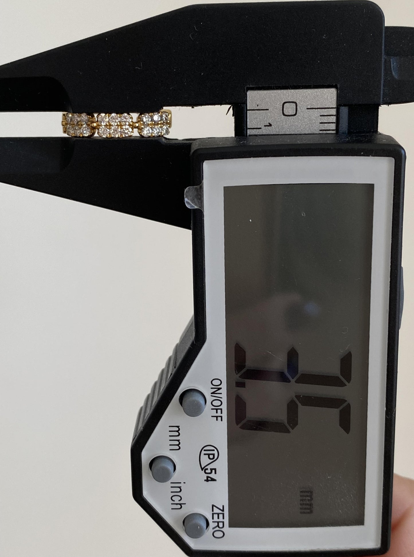 Three Rectangle Cluster Diamond hoops