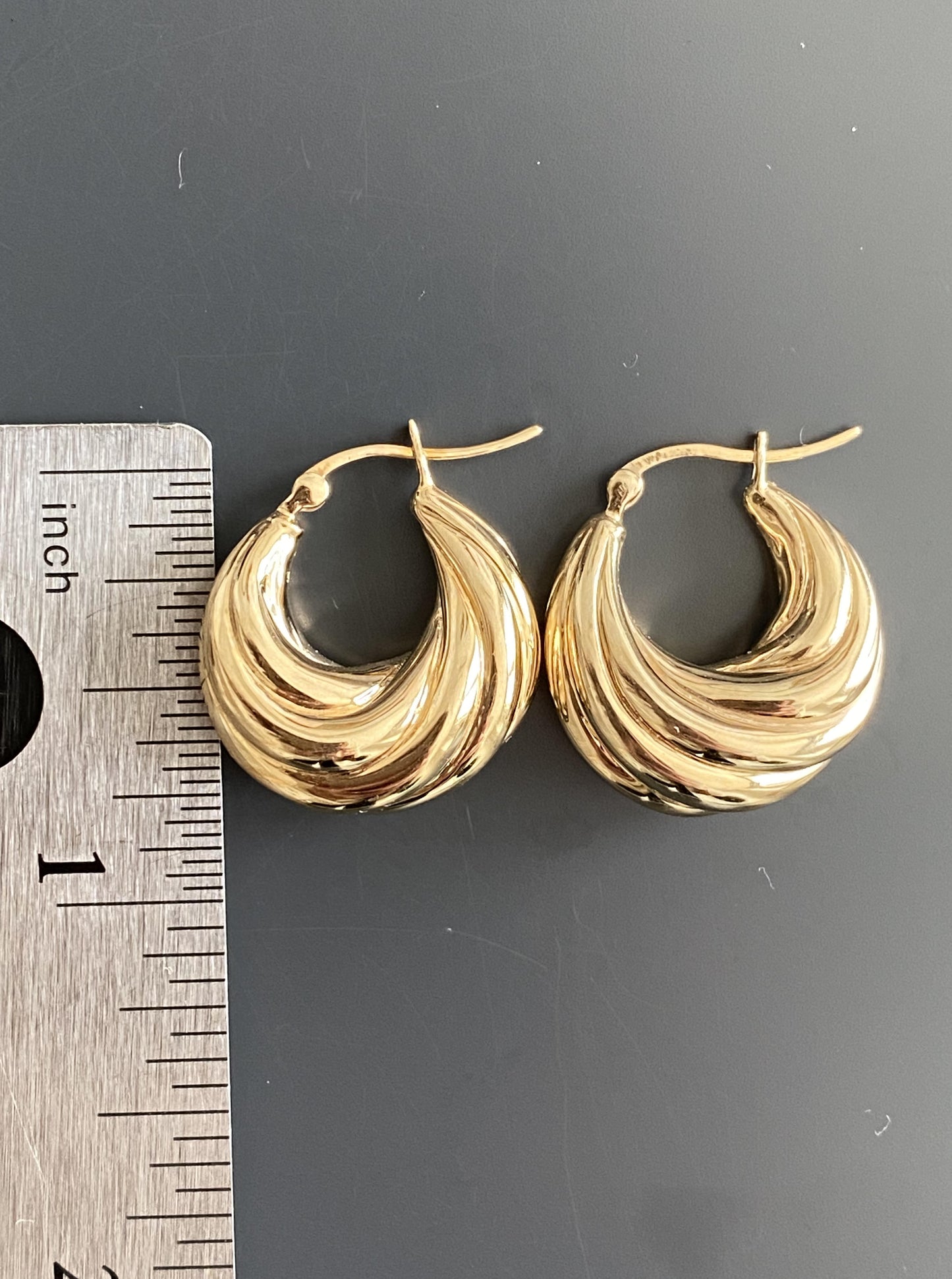 Puffy Muti Rope Pattern Hoops