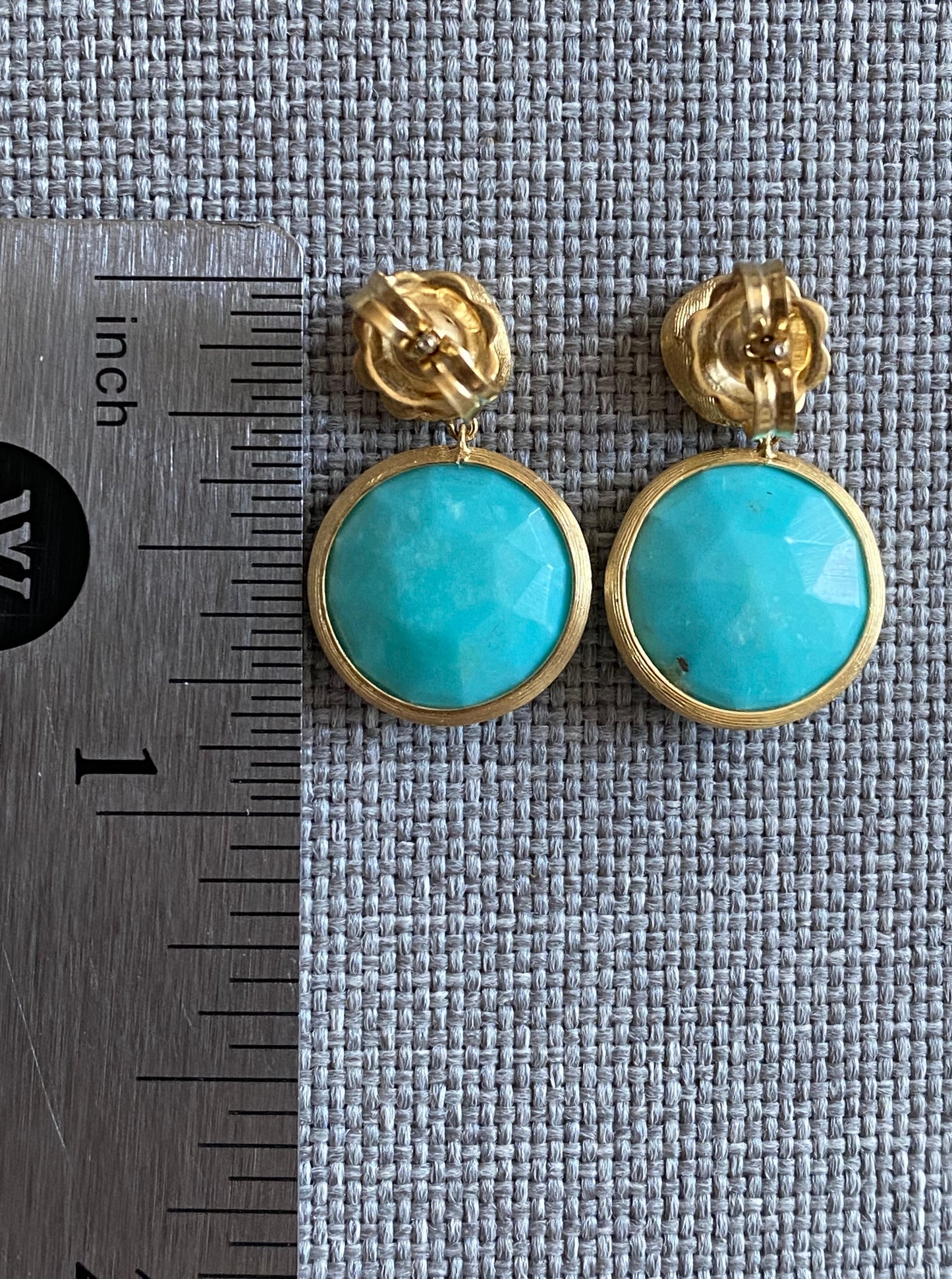 Estate Turquoise Dangle Earrings