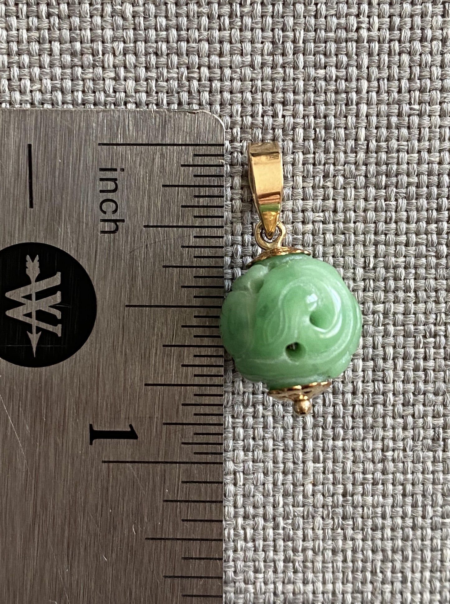 Vintage Carved Ball Charm