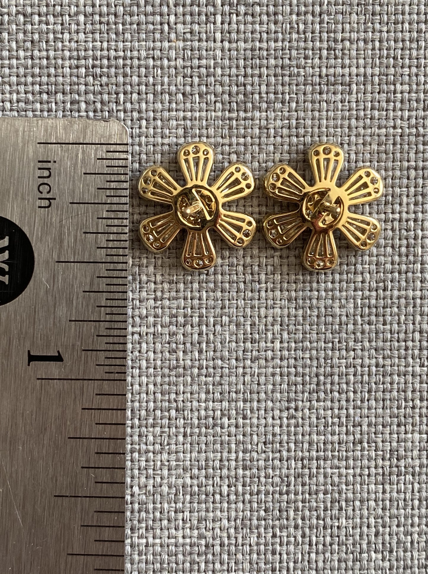 Floral Diamond Studs