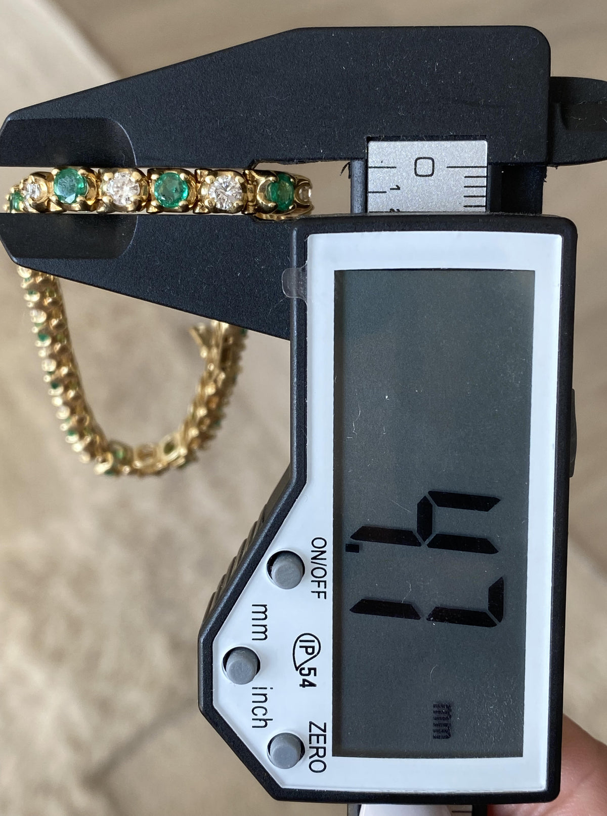 Round Emerald & Diamond Bracelet