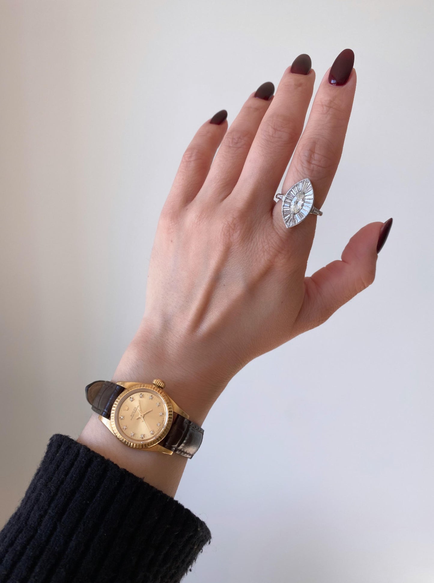 Marquise Tapered Diamond Halo Ring