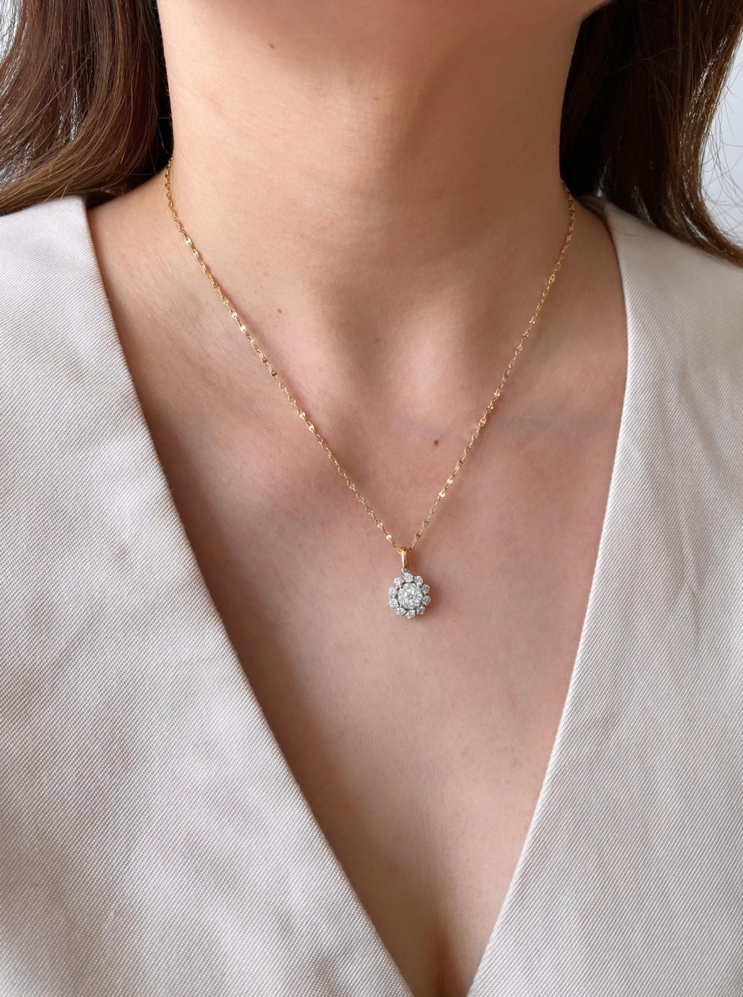 Diamond Cluster Pendant