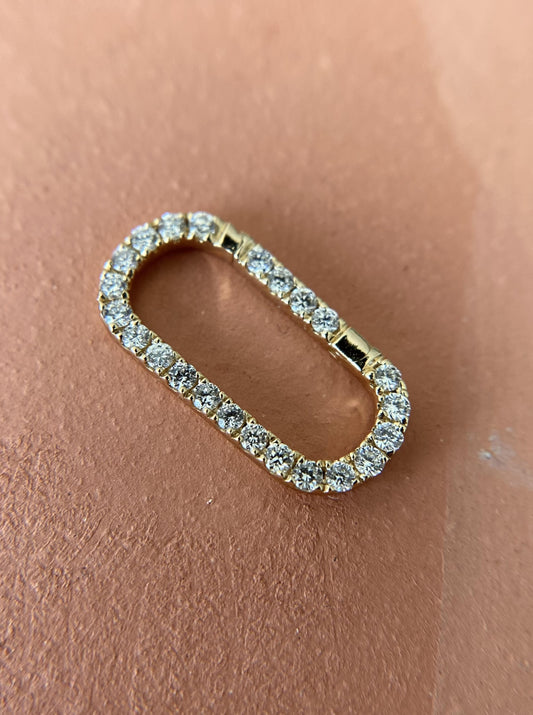 Oval Diamond Connector