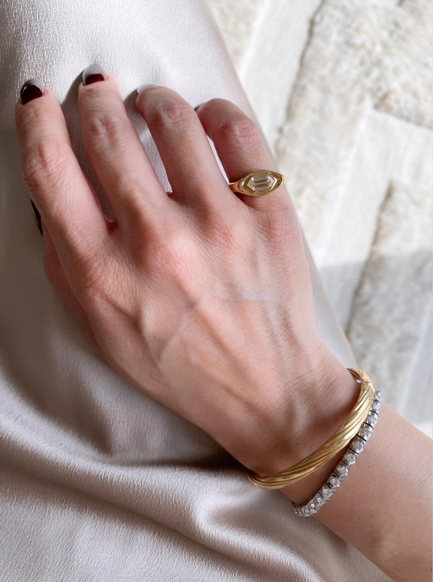 Hexagon Signet Ring