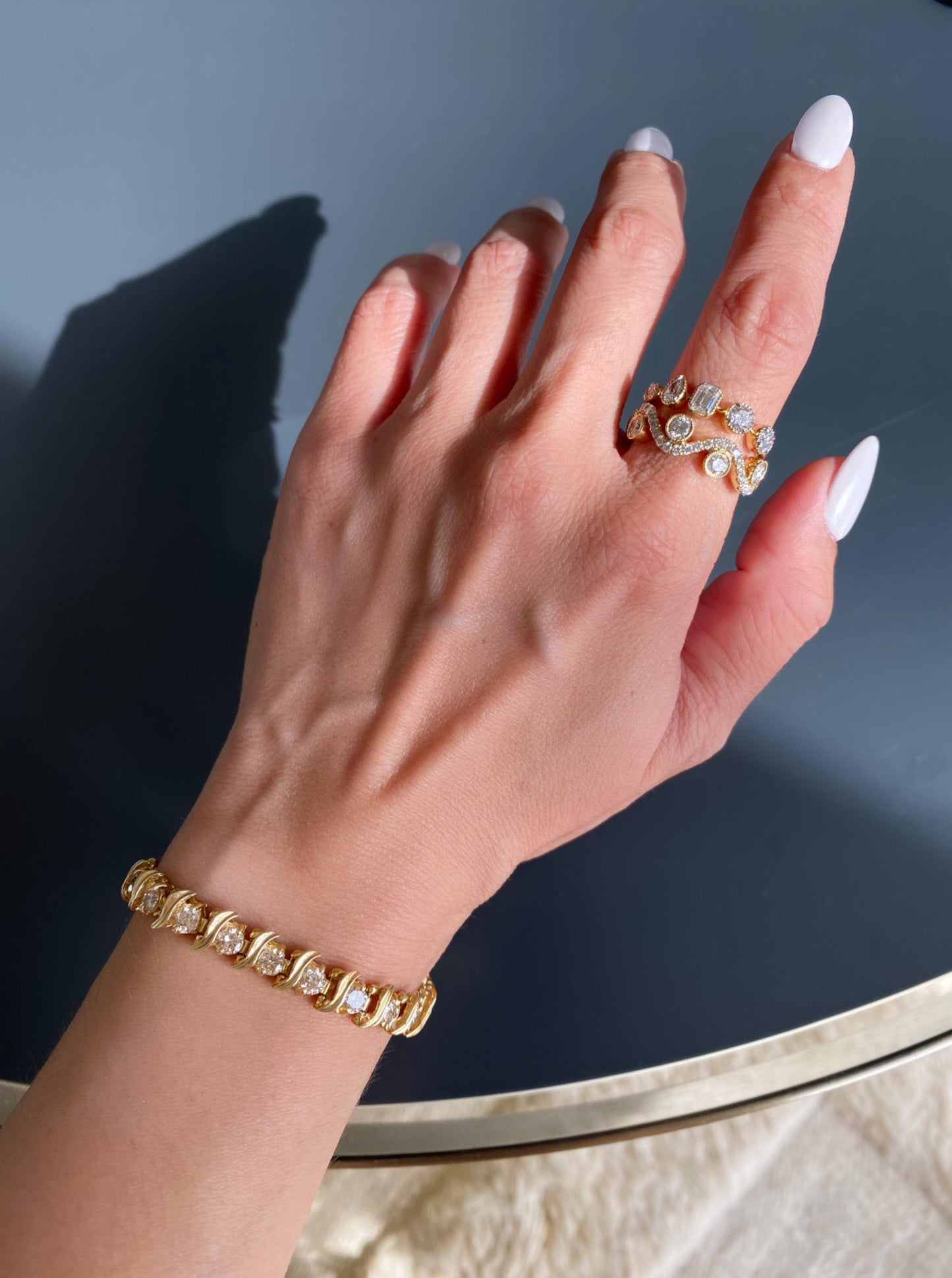 Vintage "S" Diamond Bracelet