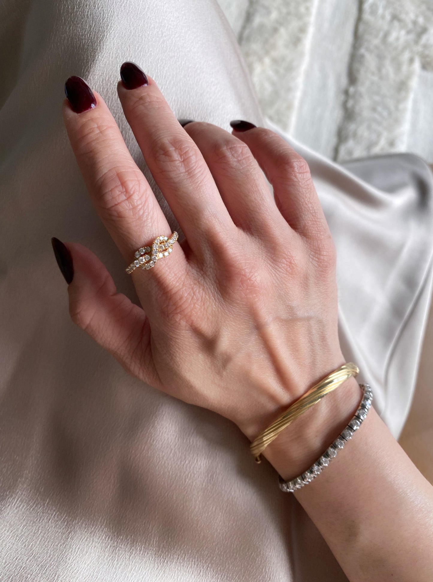 Knot Diamond Ring