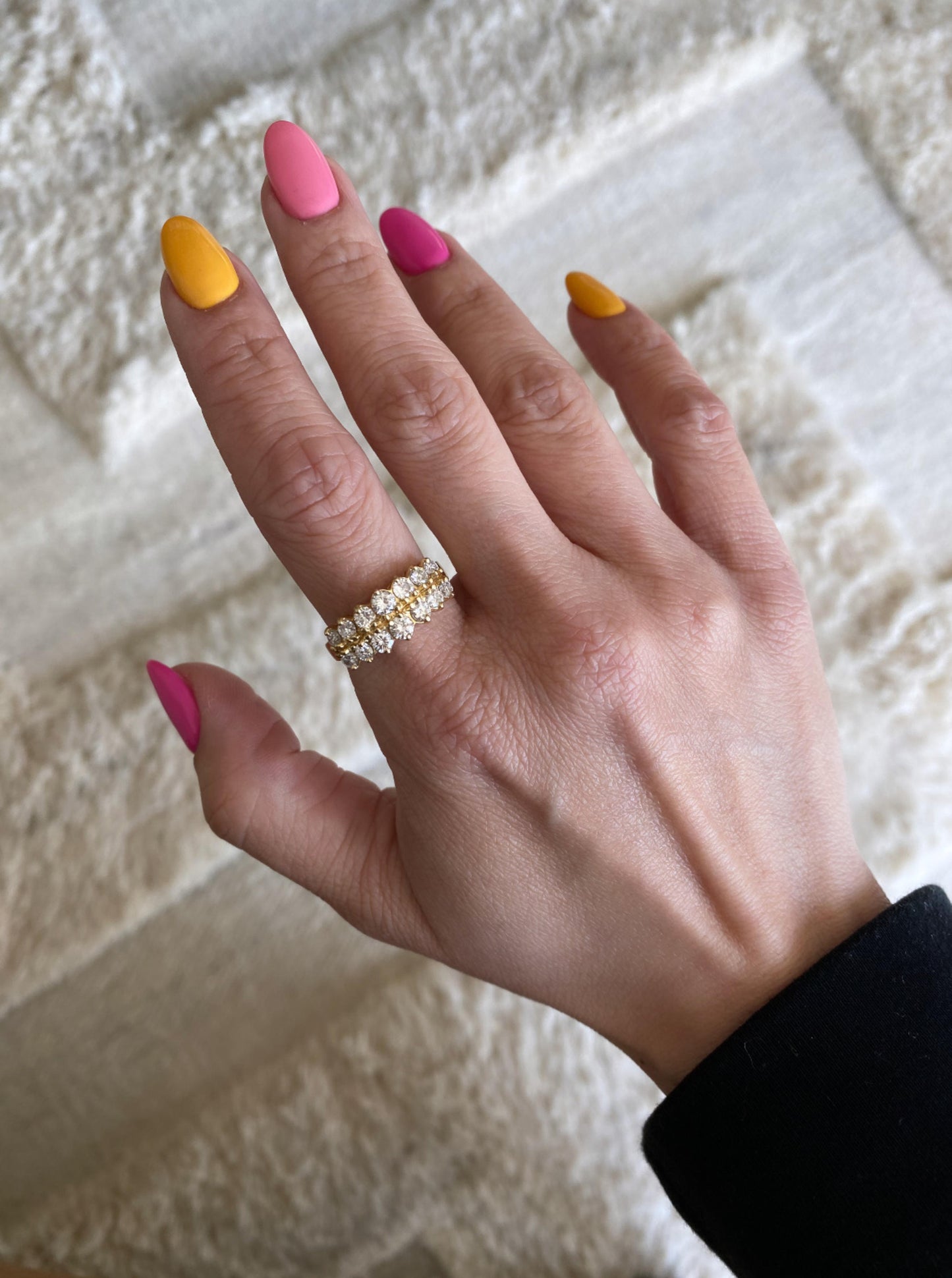 Estate Scallop Diamond Band
