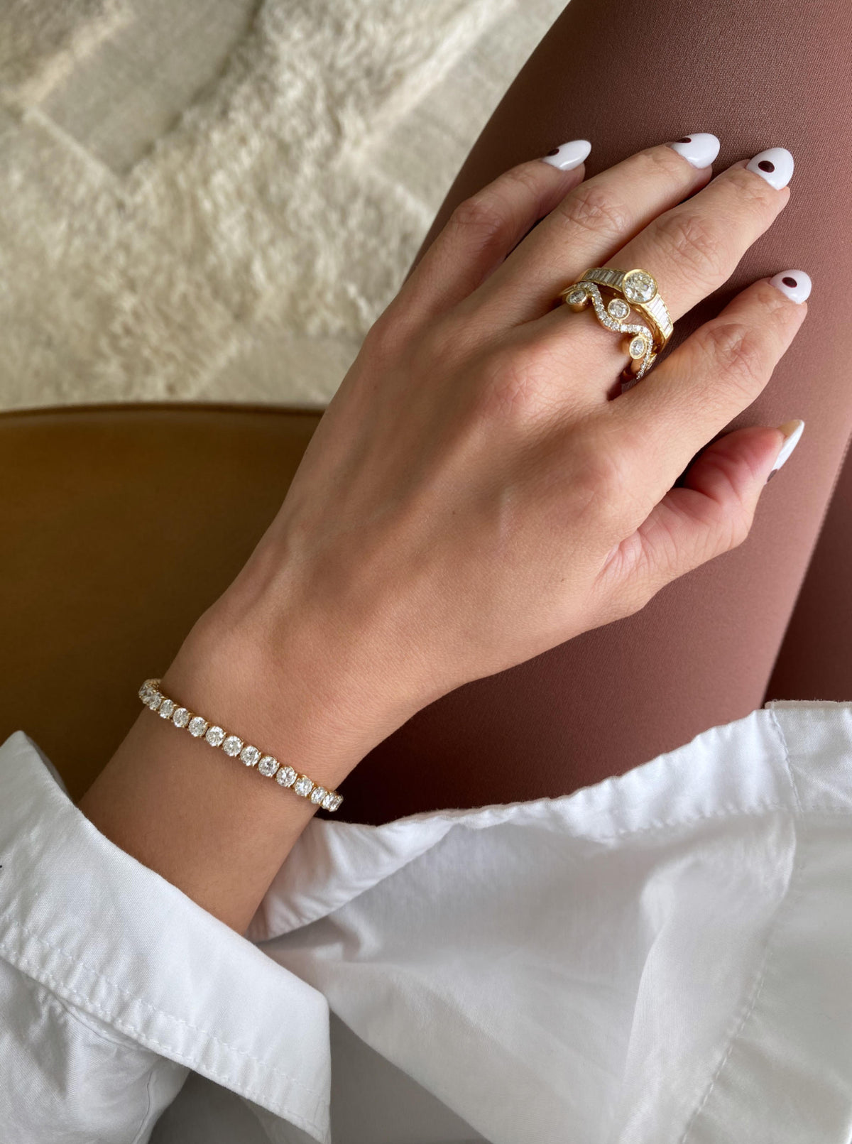 8.06 Carats Lab Diamond Bracelet
