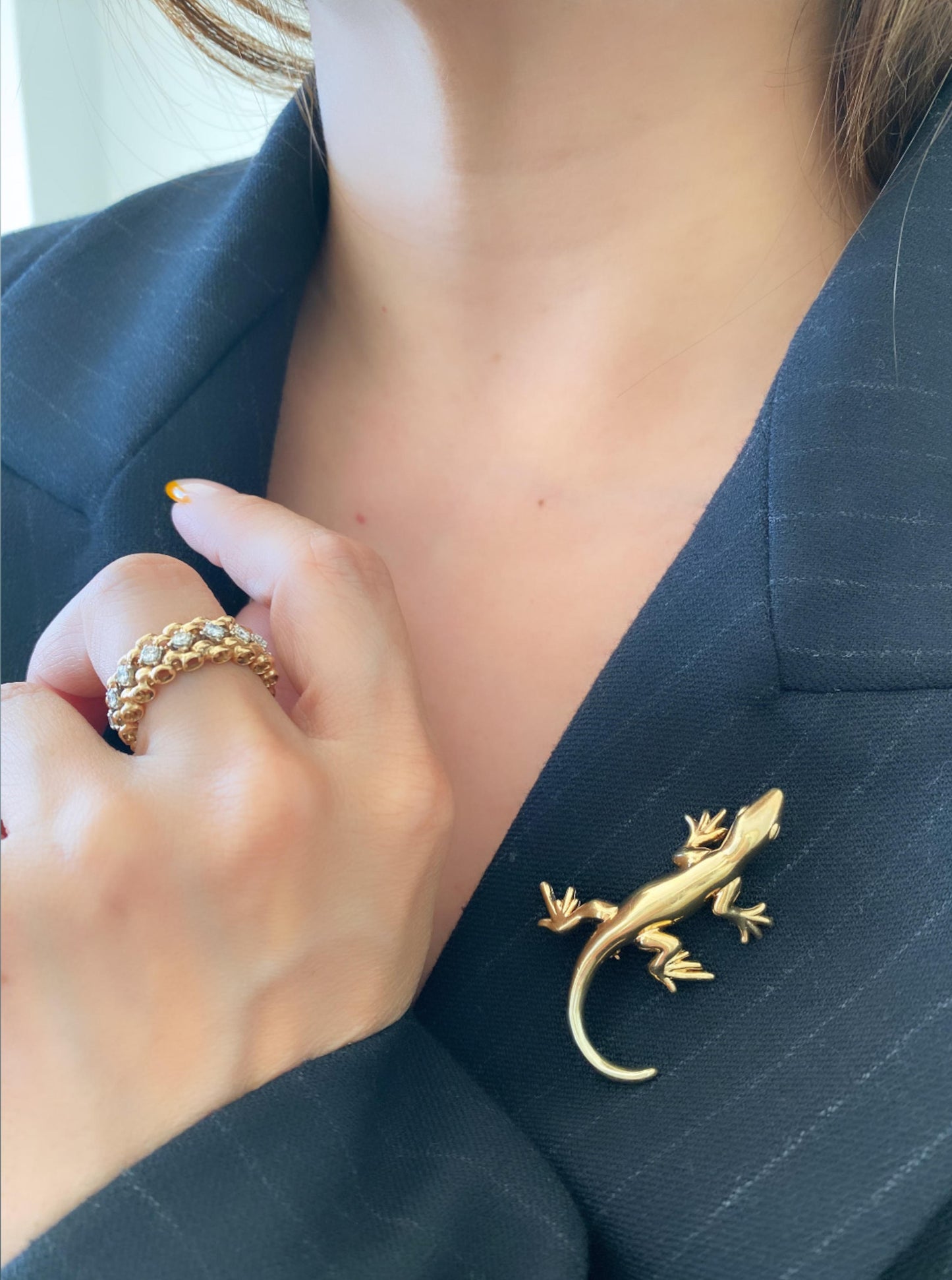 Pre-loved Lizard Brooch