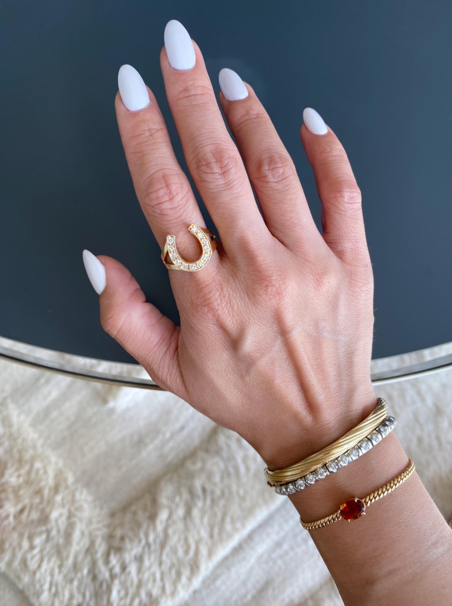 Diamond Horseshoe Ring