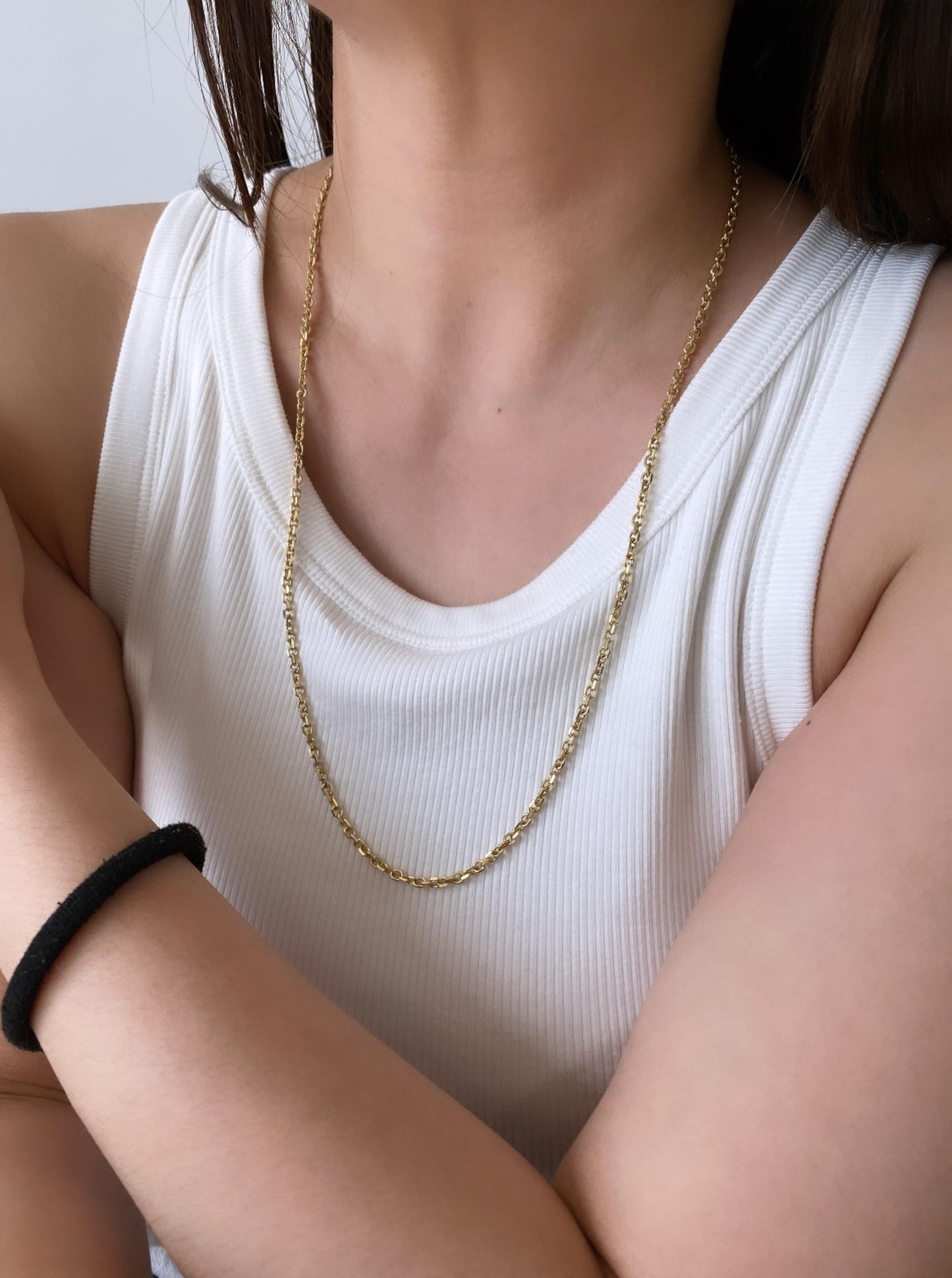 24" Solid Rolo Chain