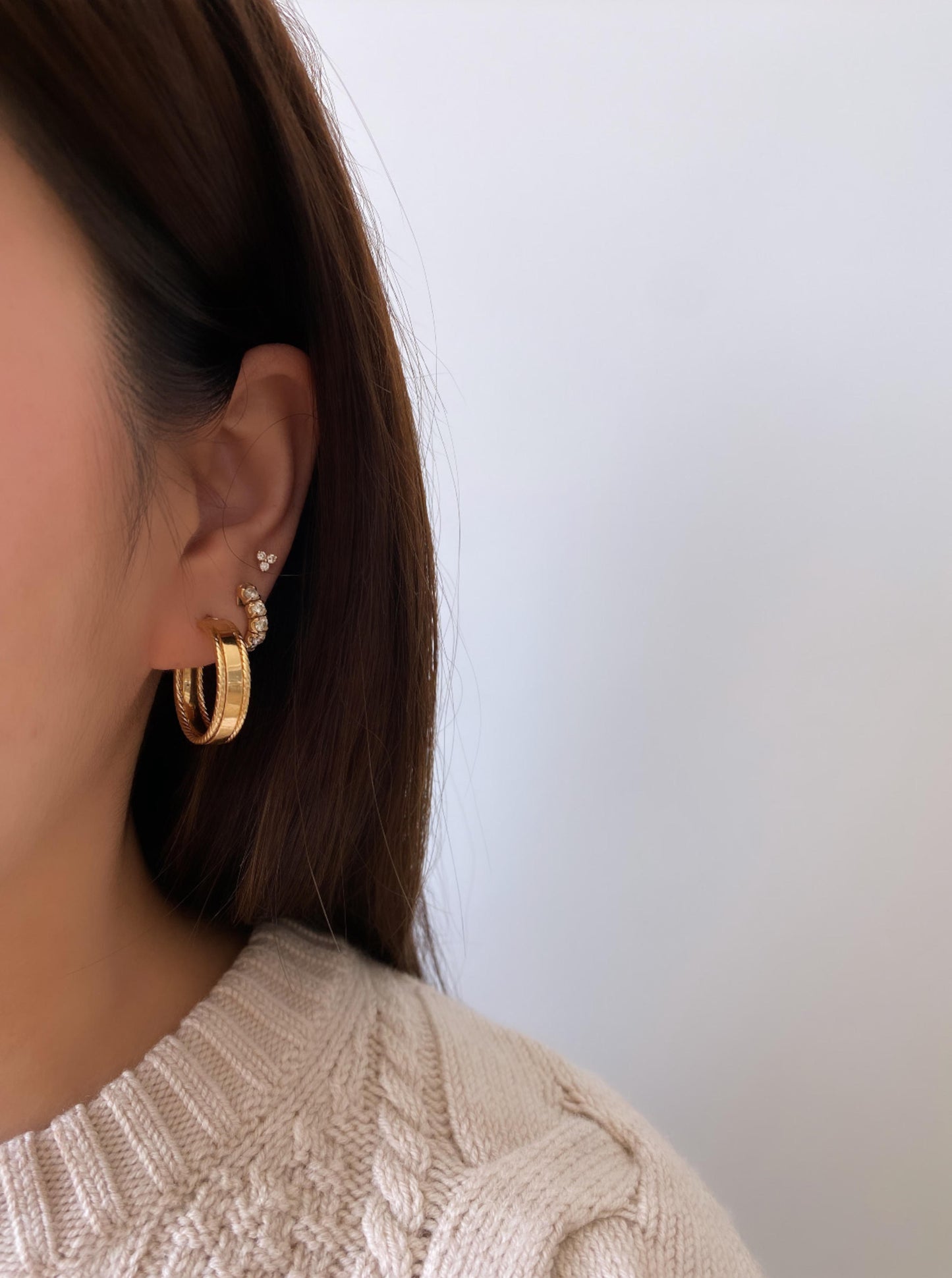 Chunky Hoops with Rope Details