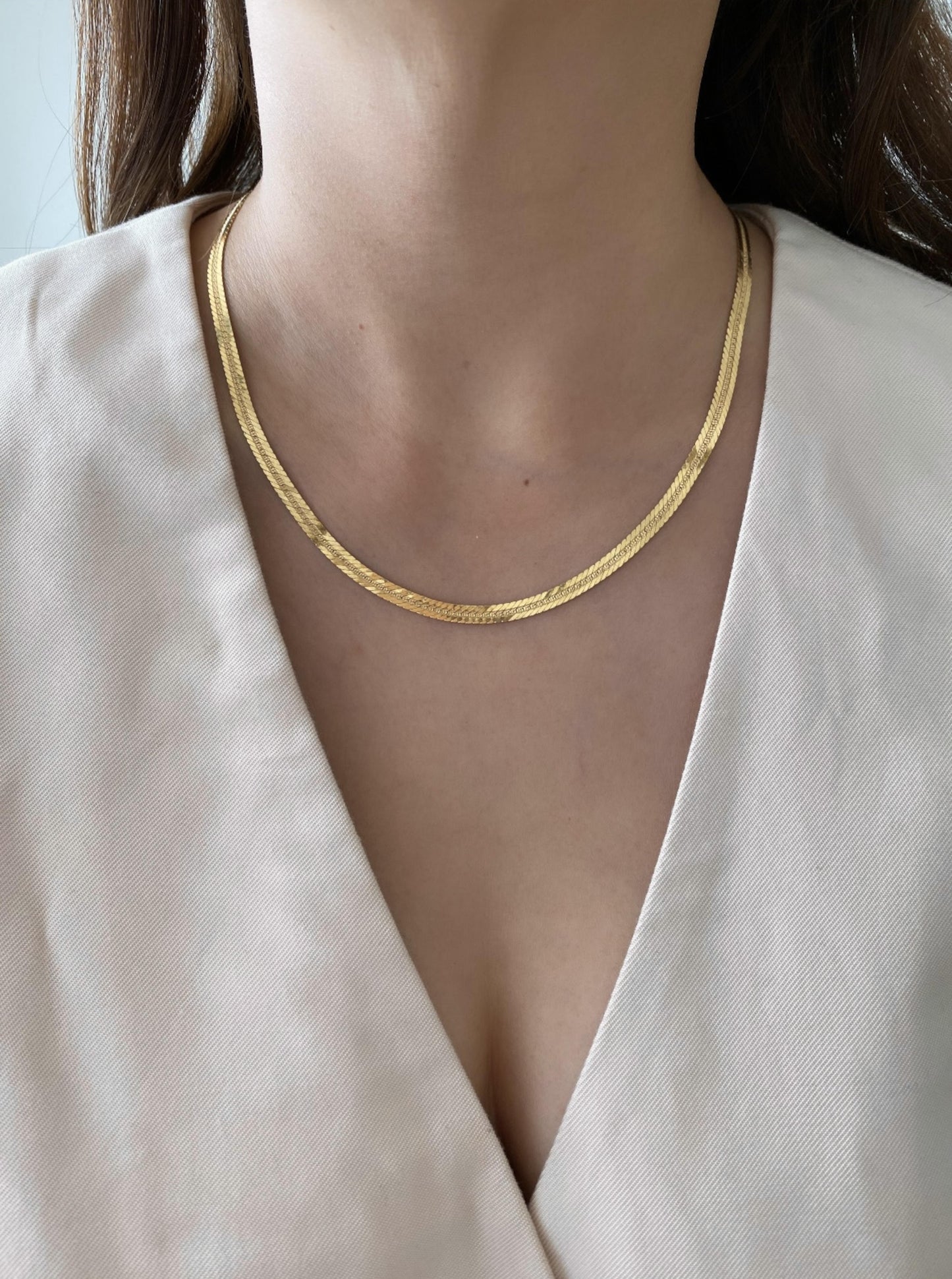 14K Flat Chain
