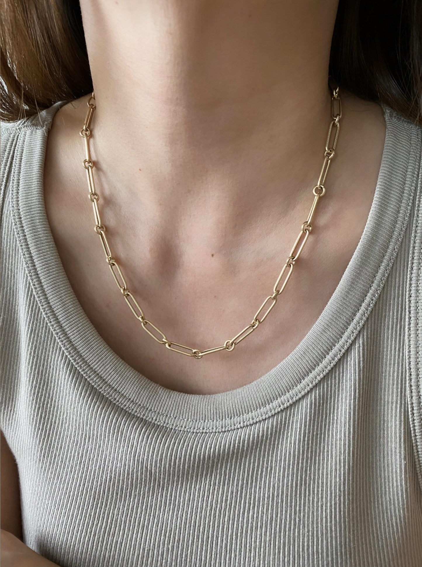 Round & Oval Paperclip Chain