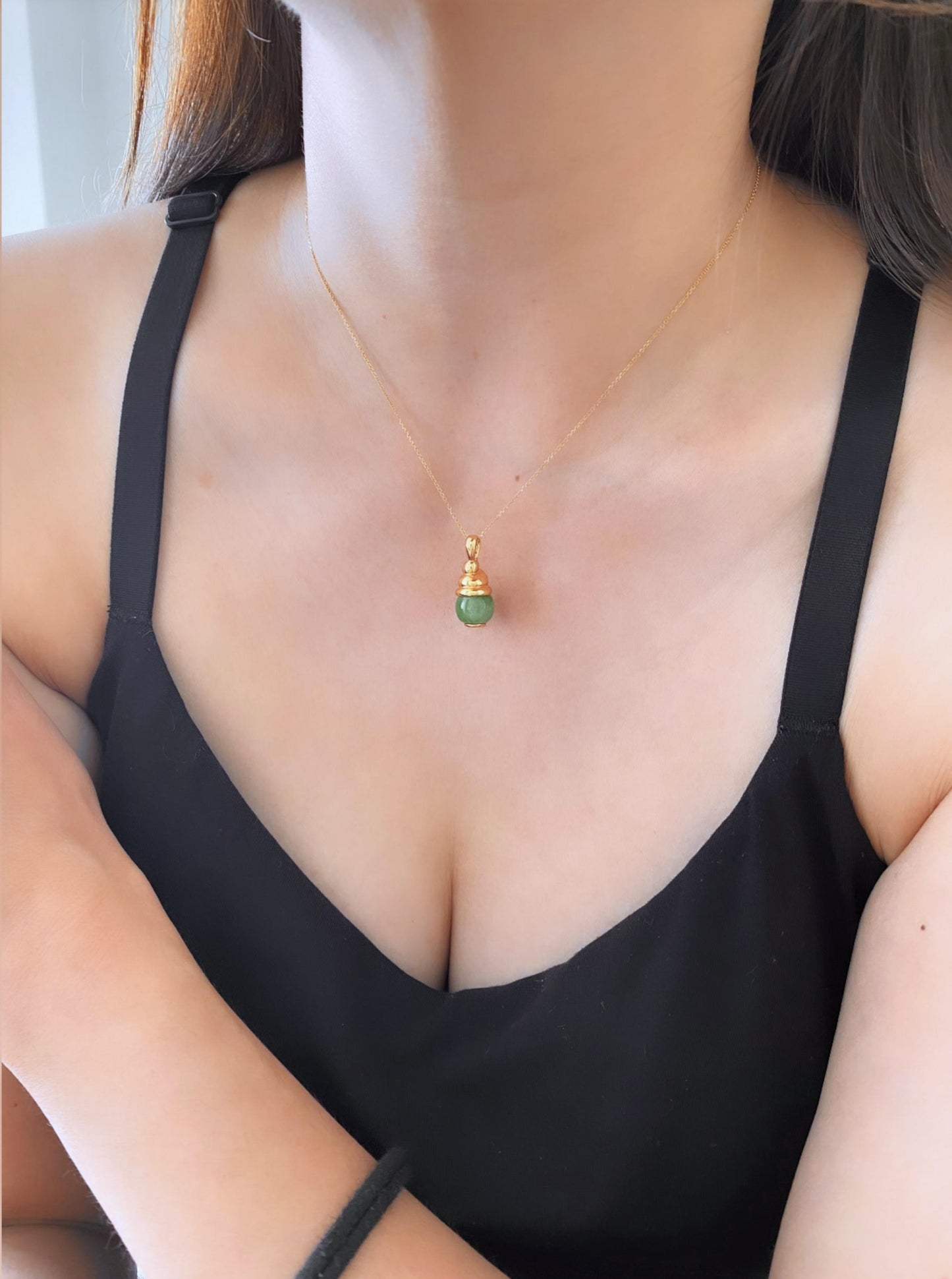 Jade Bead Charm
