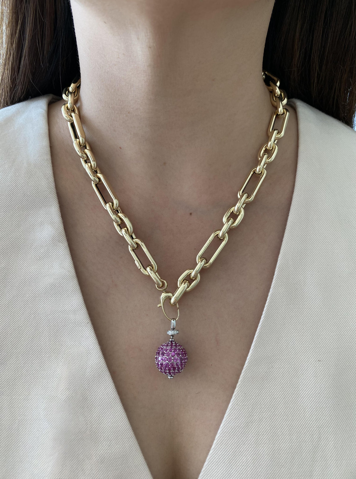 14K Oval and Triple Oval Link Chain