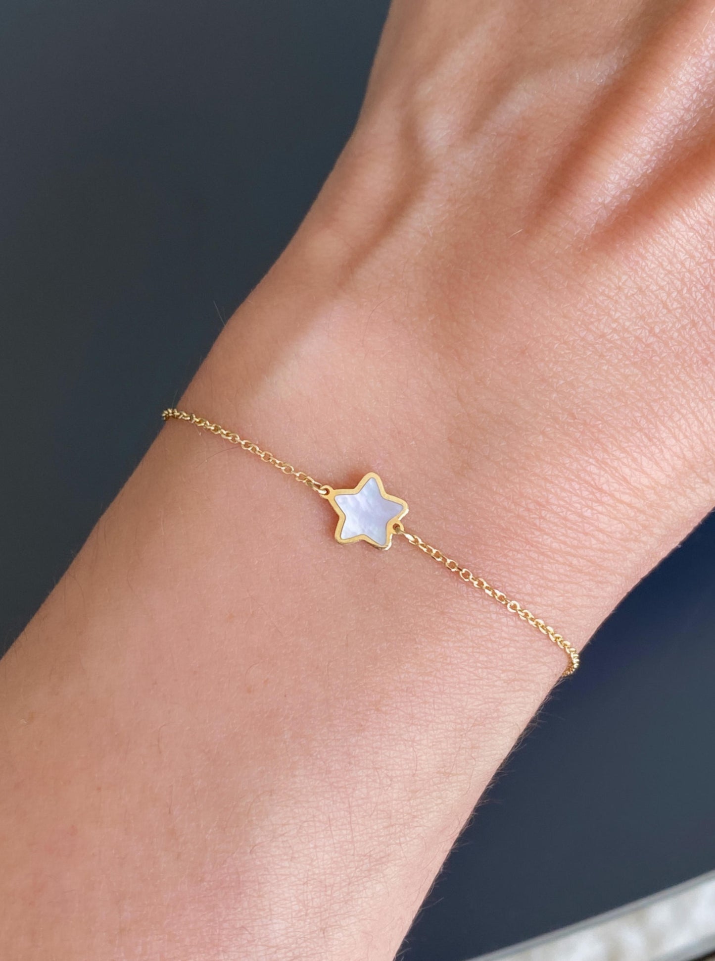Mother Of Pearl Star Bracelet