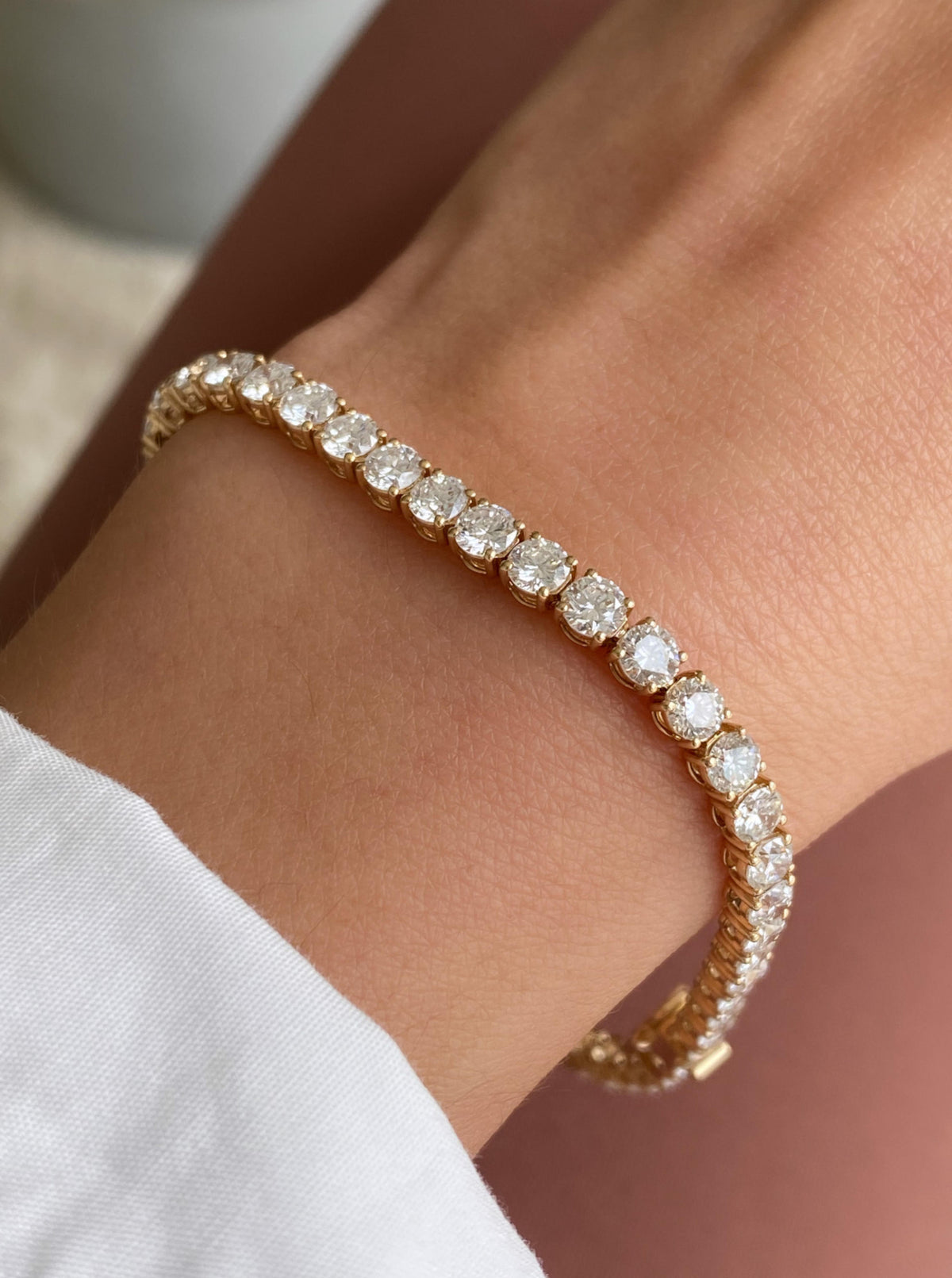 7.15 Carats Lab Diamond Bracelet