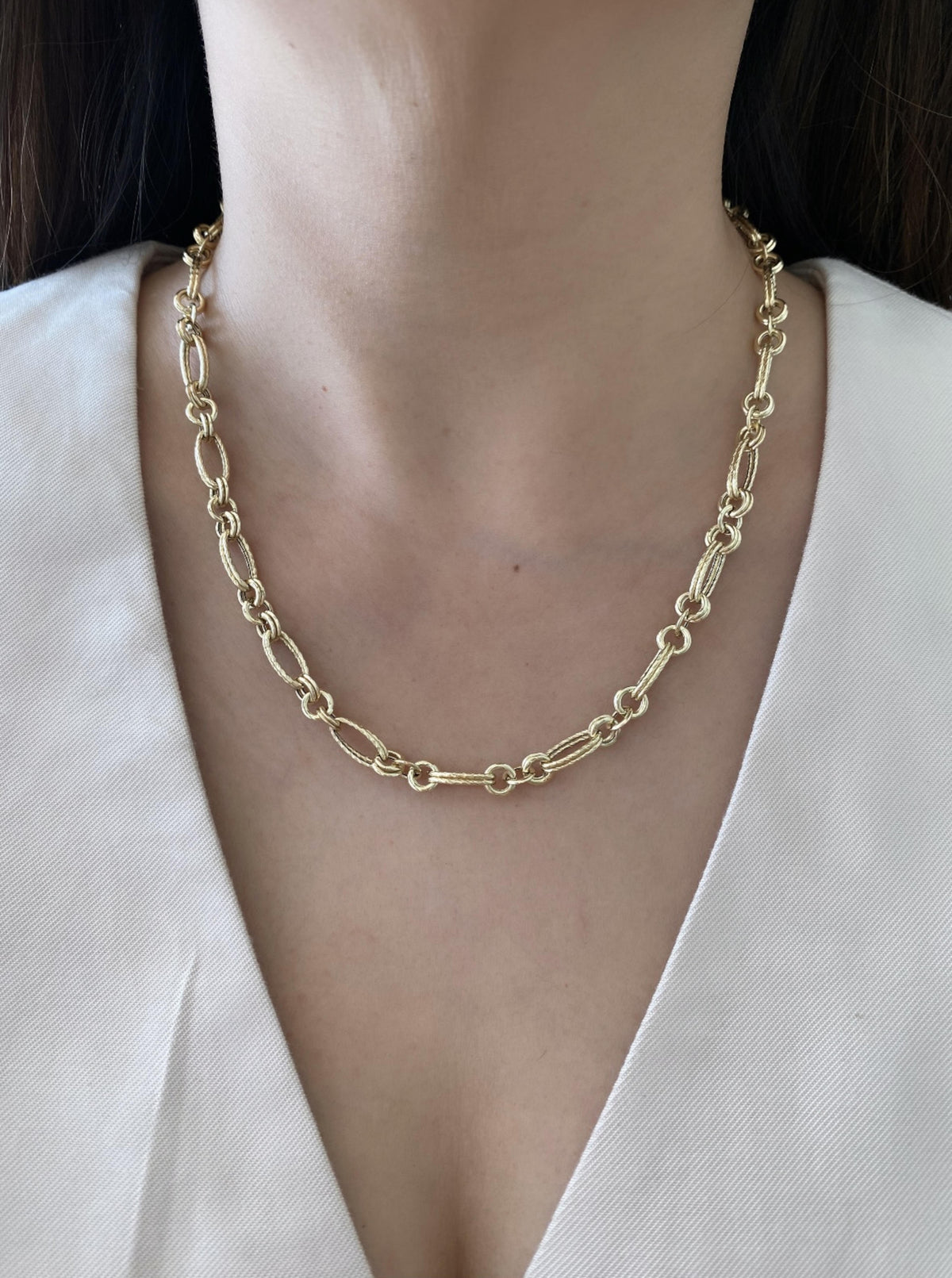 Double Round & Oval Rope Link Chain