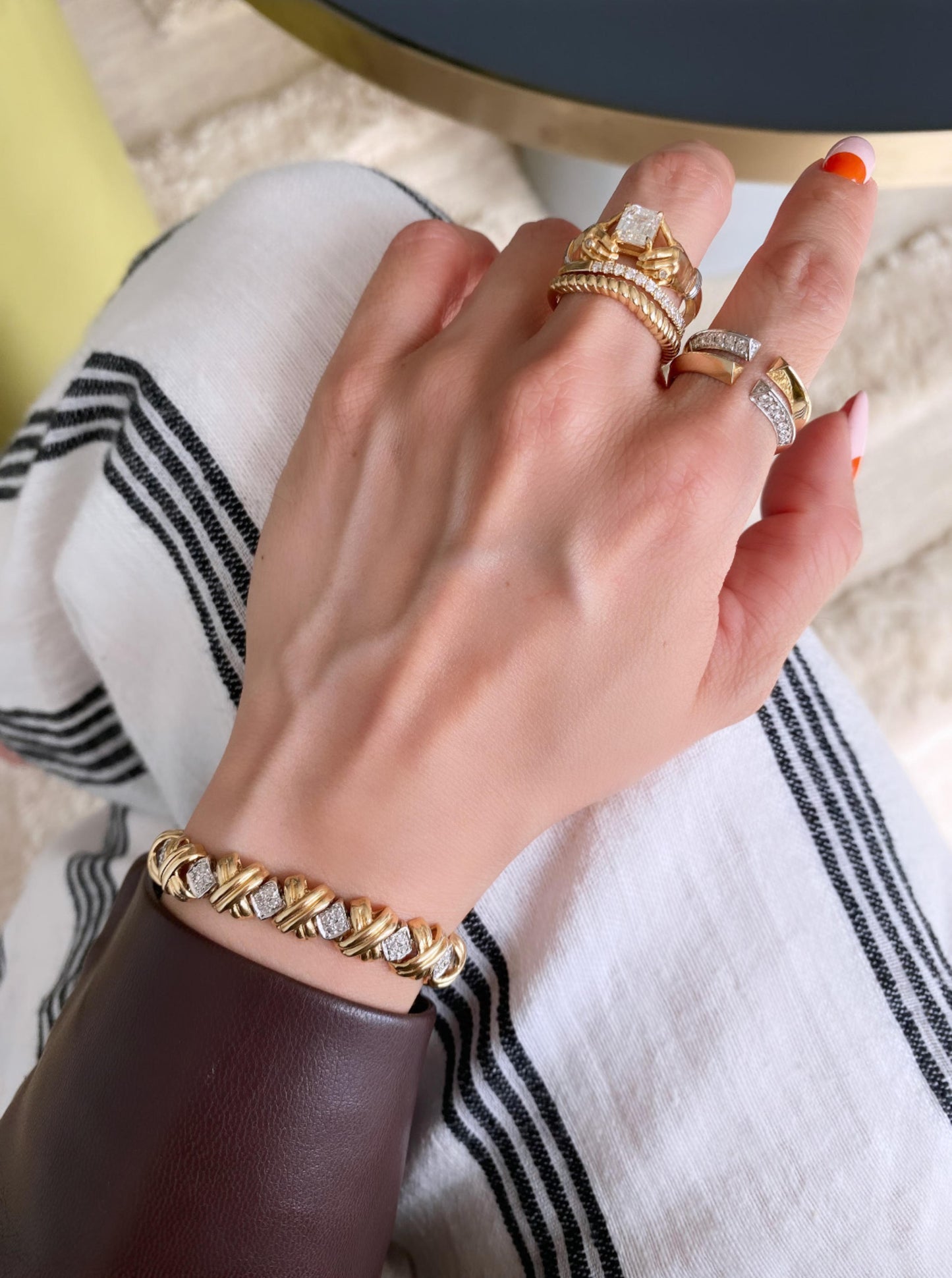 Vintage Diamond Kisses Bracelet