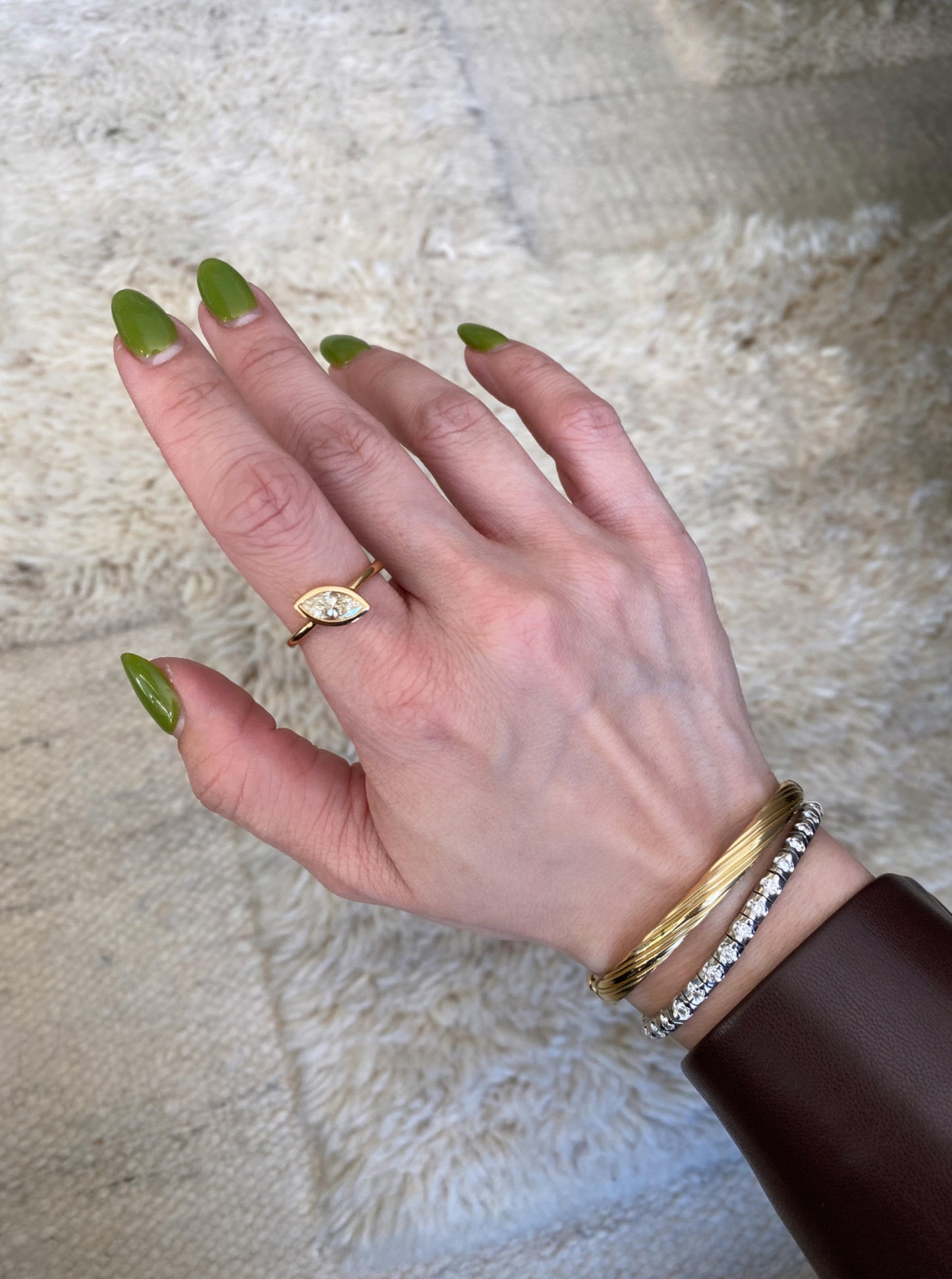 Marquise Bezel Diamond Ring