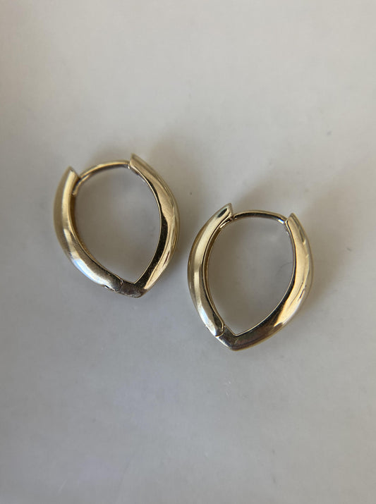 Small Leaf Hoops