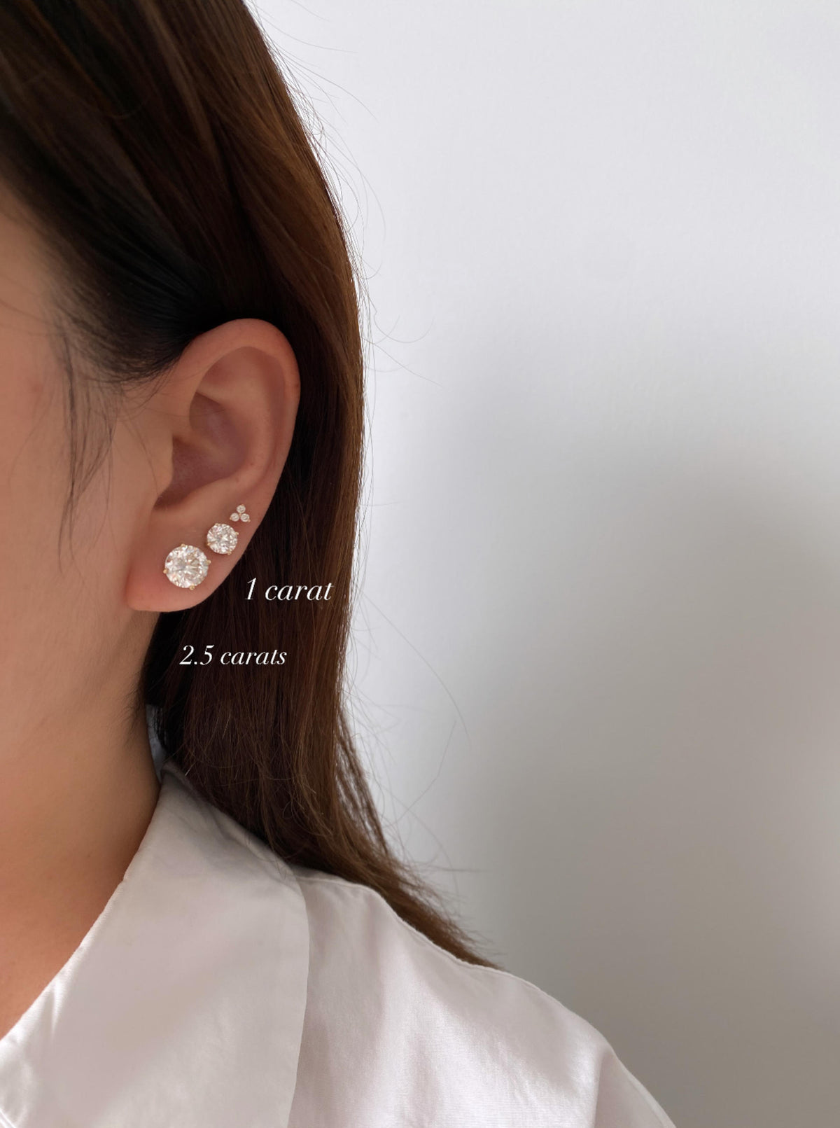 14K Lab Diamond Studs (2ct)
