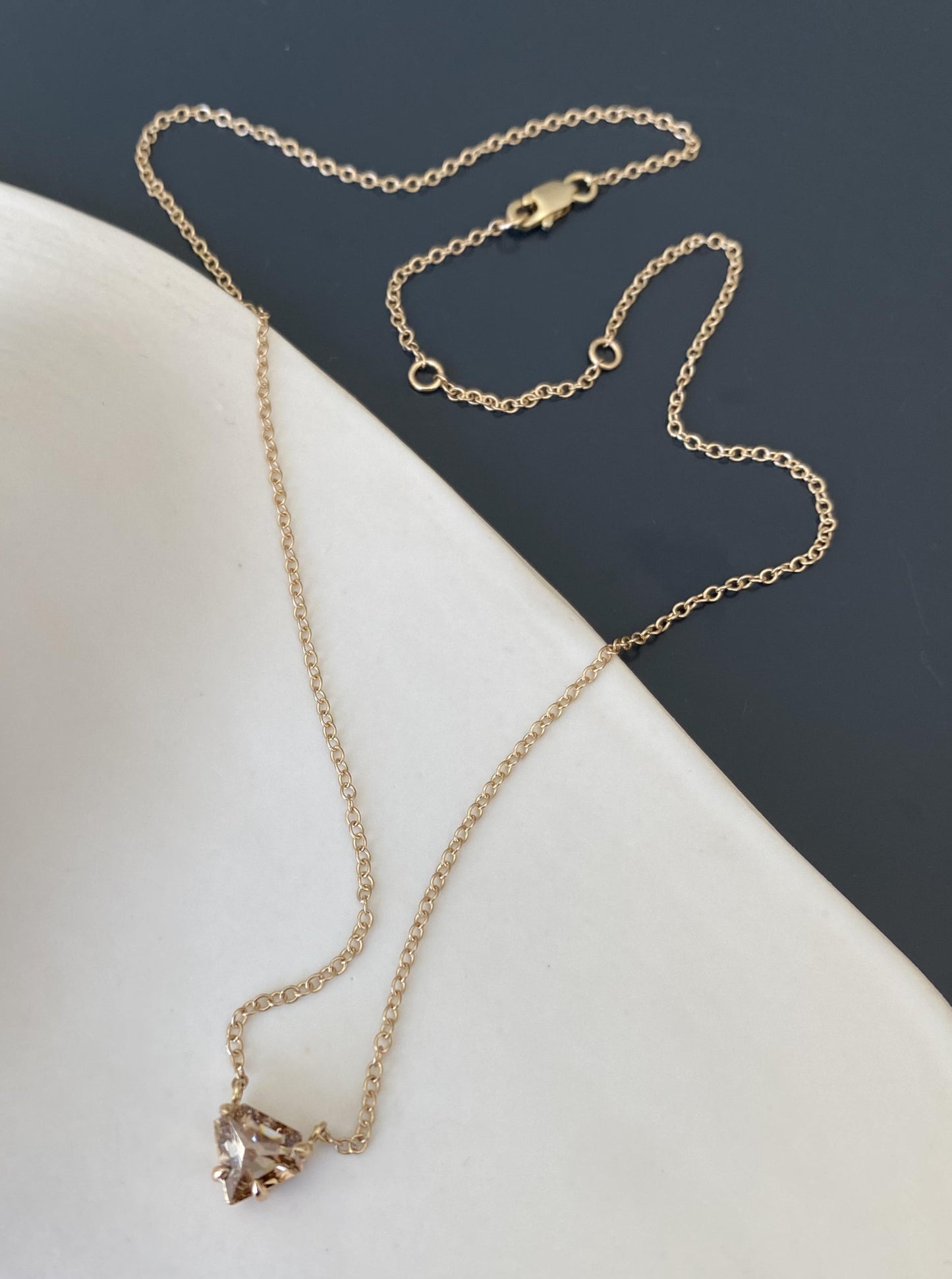 Brown Diamond Pendant Necklace