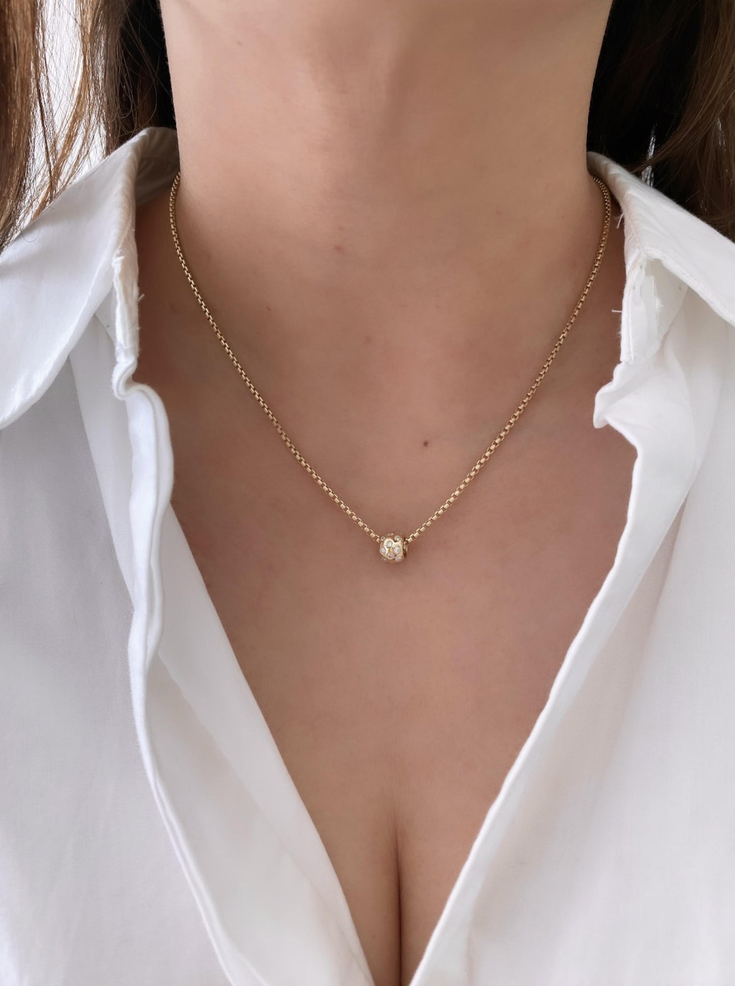Diamond Spacer Charm
