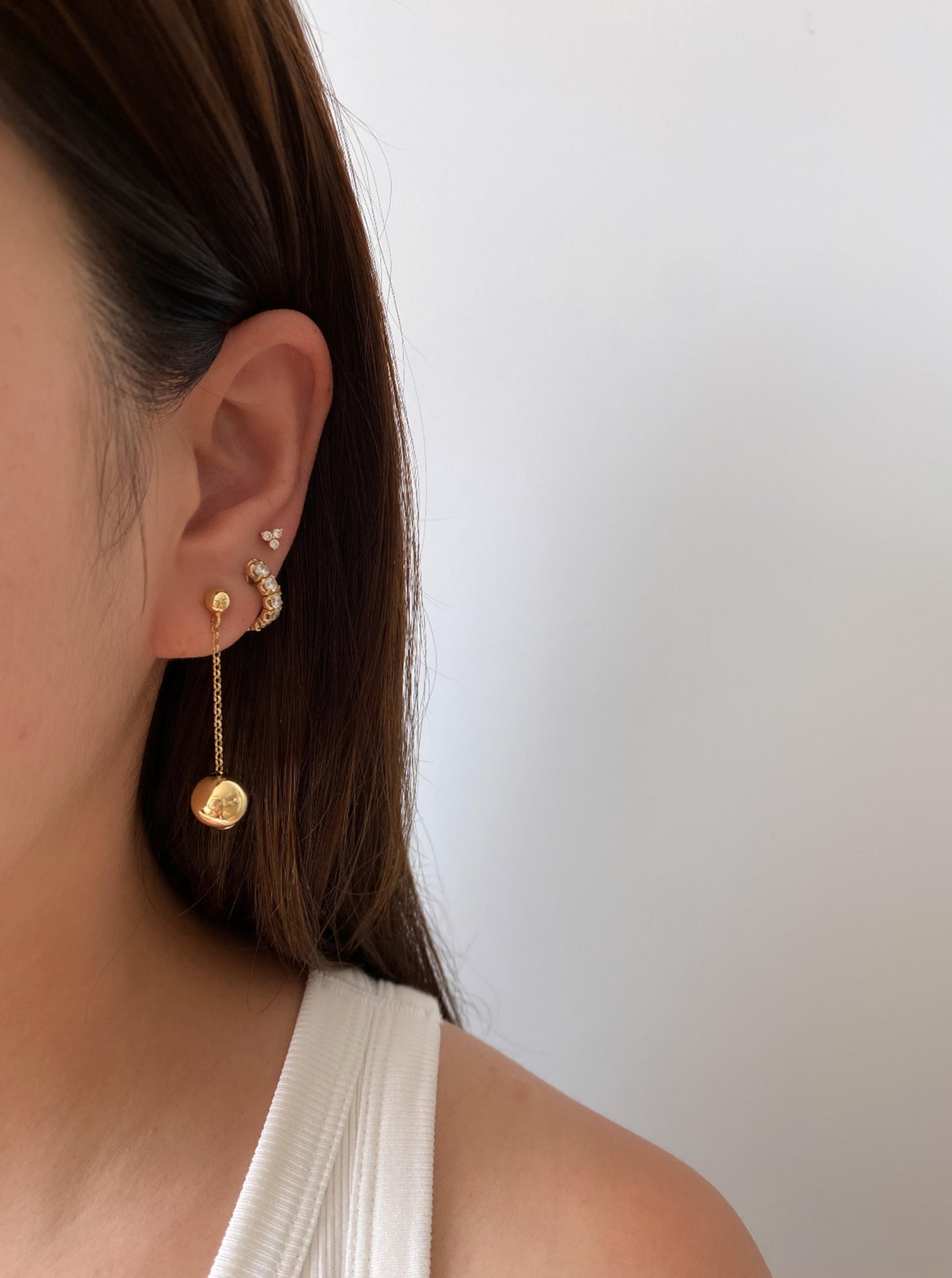 Double Ball Dangle Earring