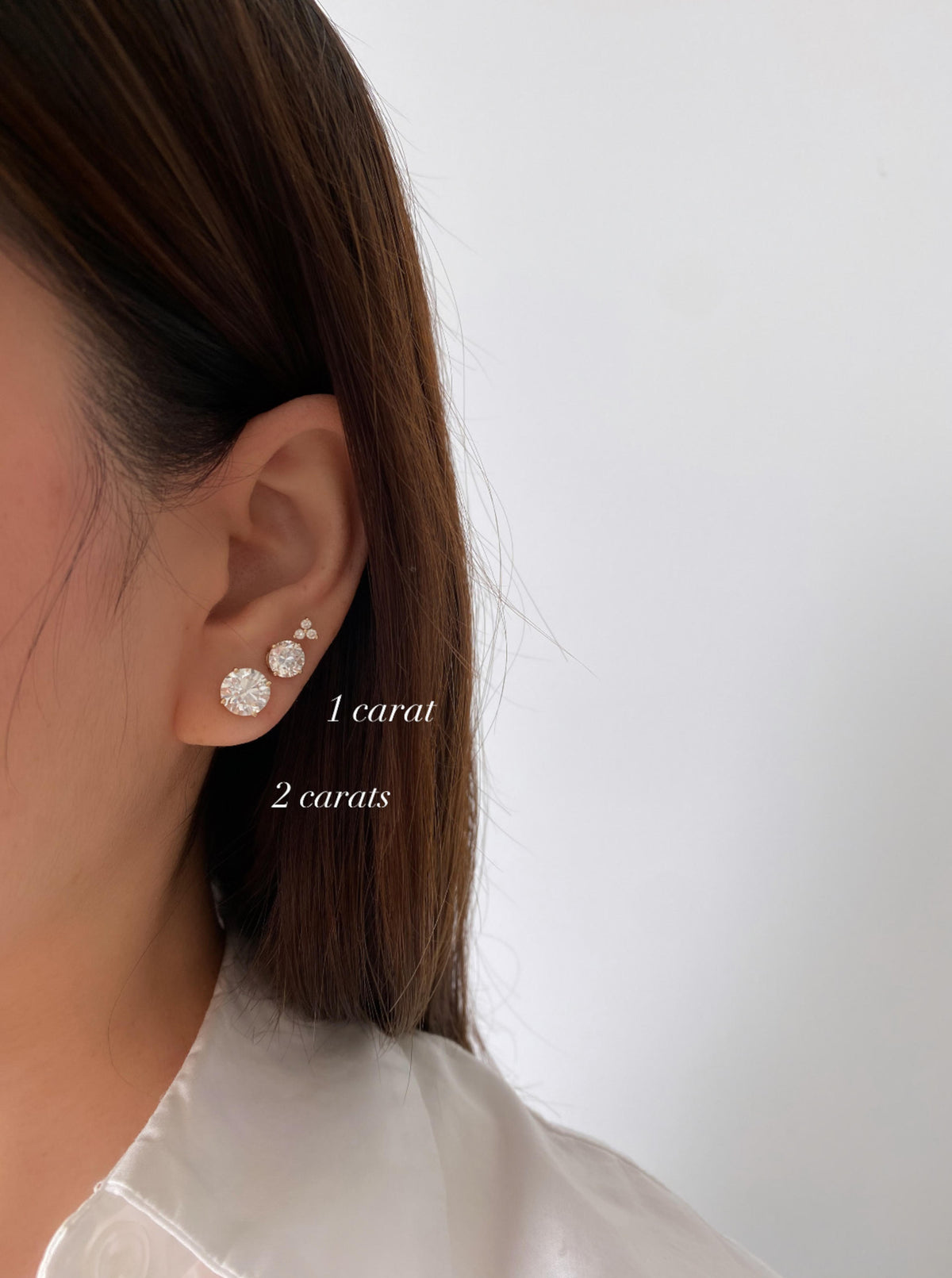 Yellow Gold Lab Diamond Studs (4ct)
