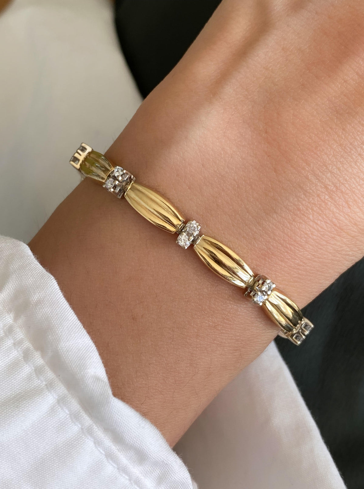 Vintage Candy Wrap Diamond Bracelet