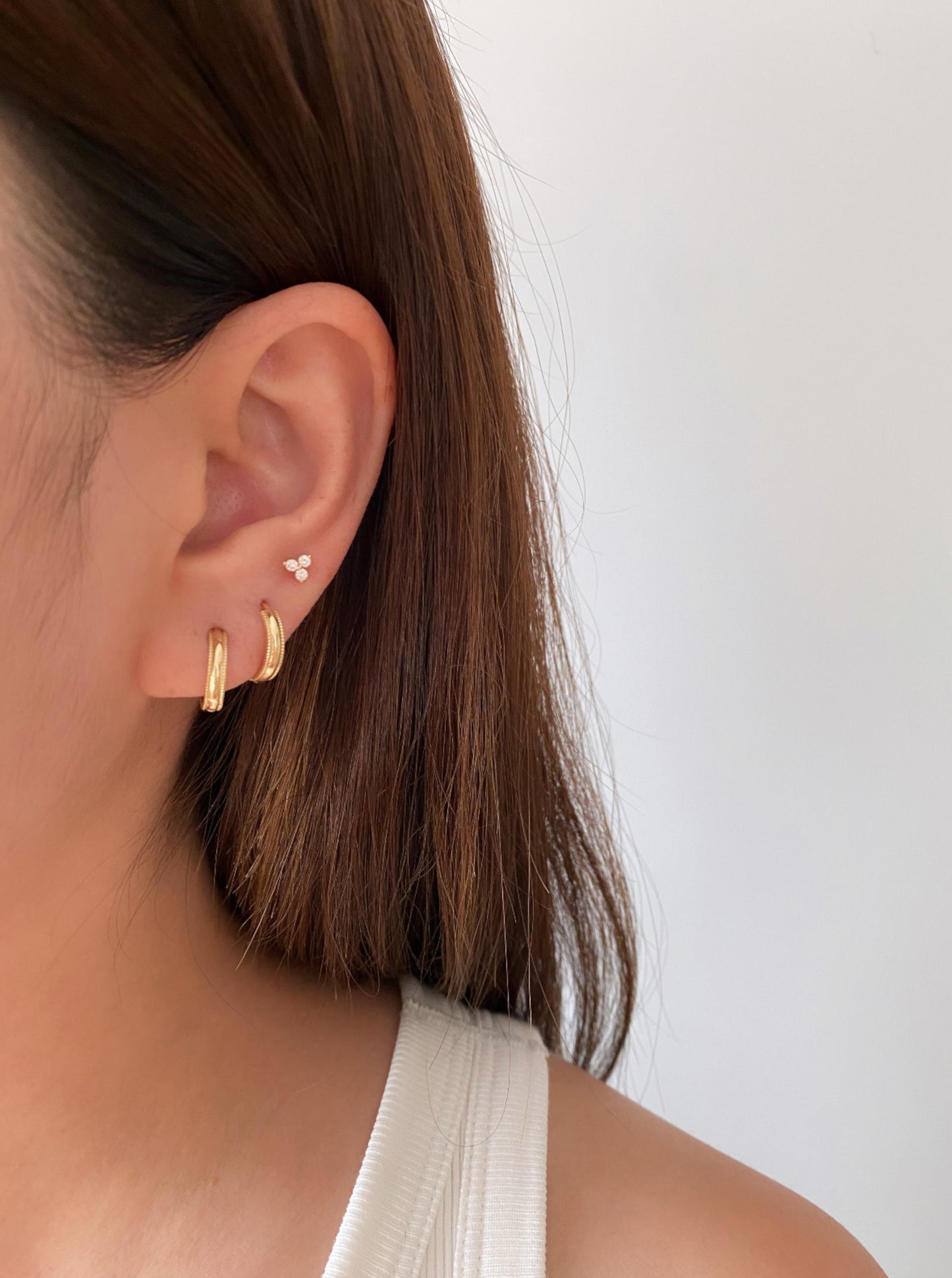 Milgrain Hoops