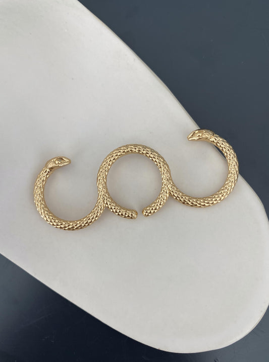 Triple Snake Ring