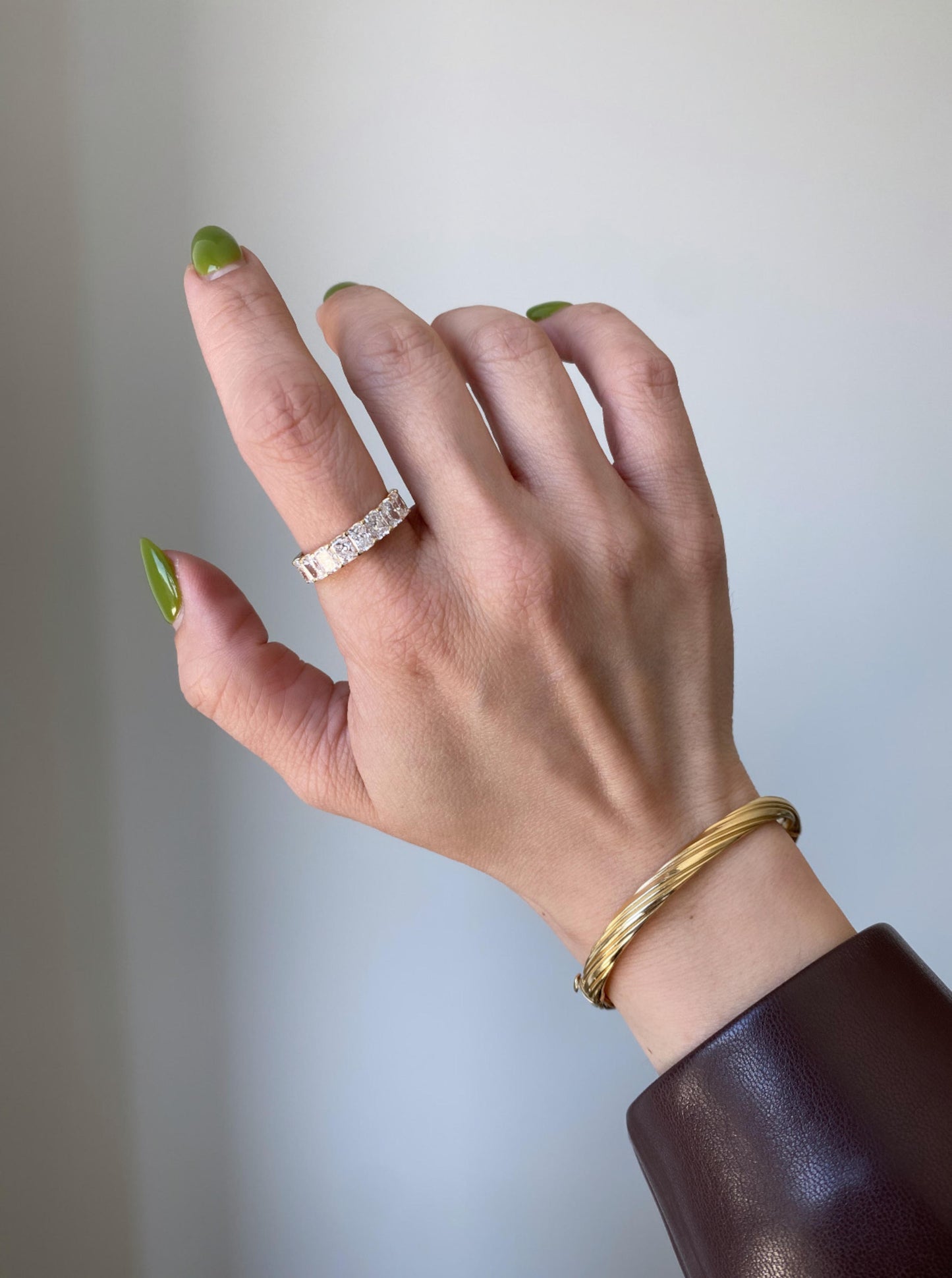 Radinat Cut Lab Diamond Band