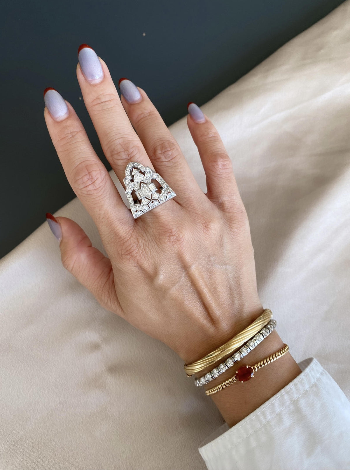 Vintage 1920's Statement Cocktail Ring